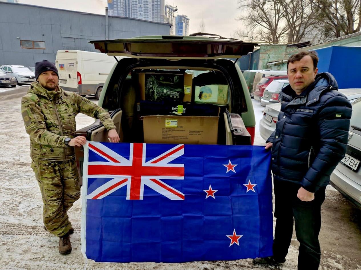 New Zealand supplies arrive in Ukraine. Photo / Supplied