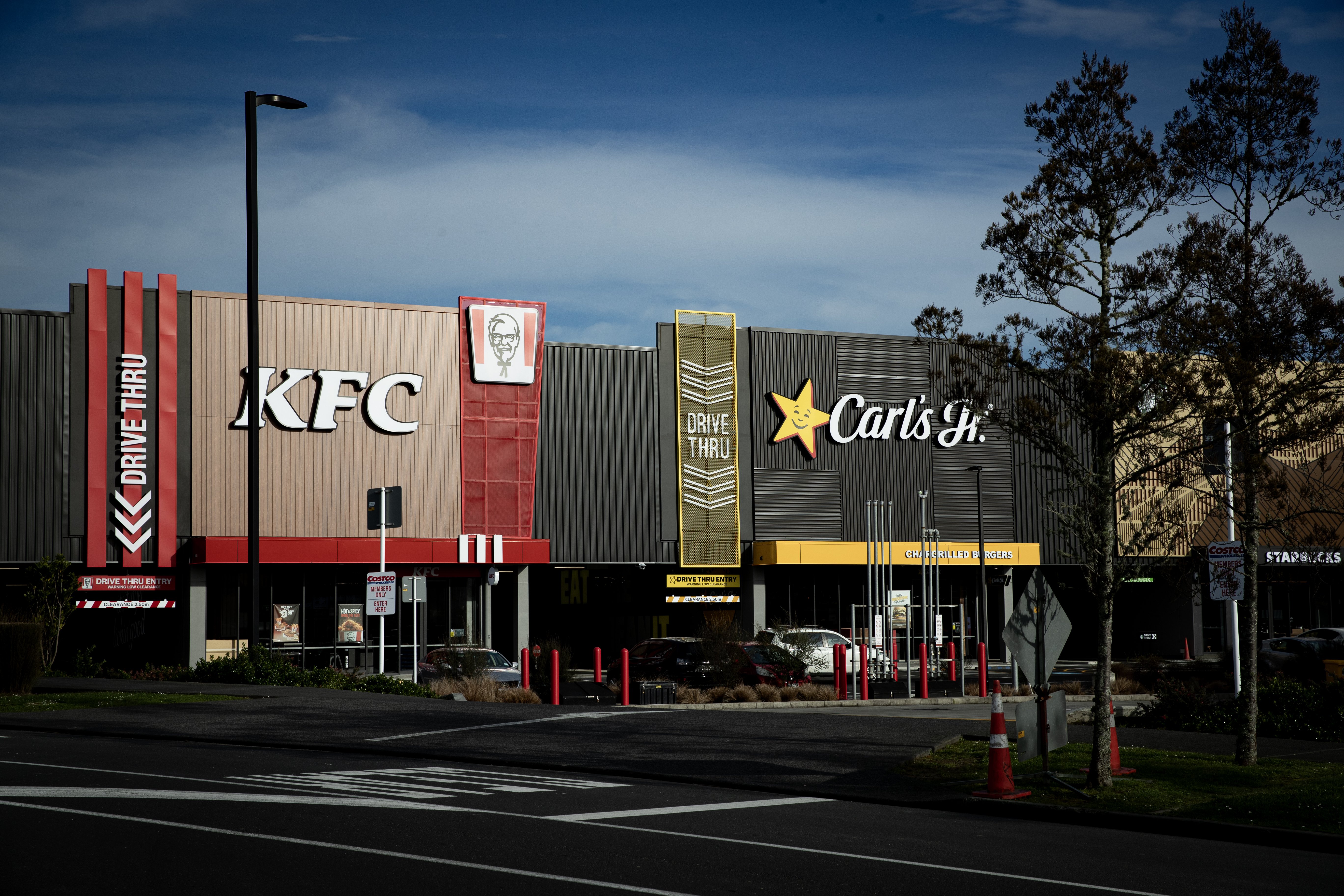 The new drive-through fast food lineup at Westgate. Photo / Dean Purcell