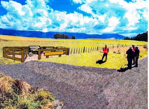 A depiction of the Glengarry Soldier Settlement Heritage site in Dannevirke.