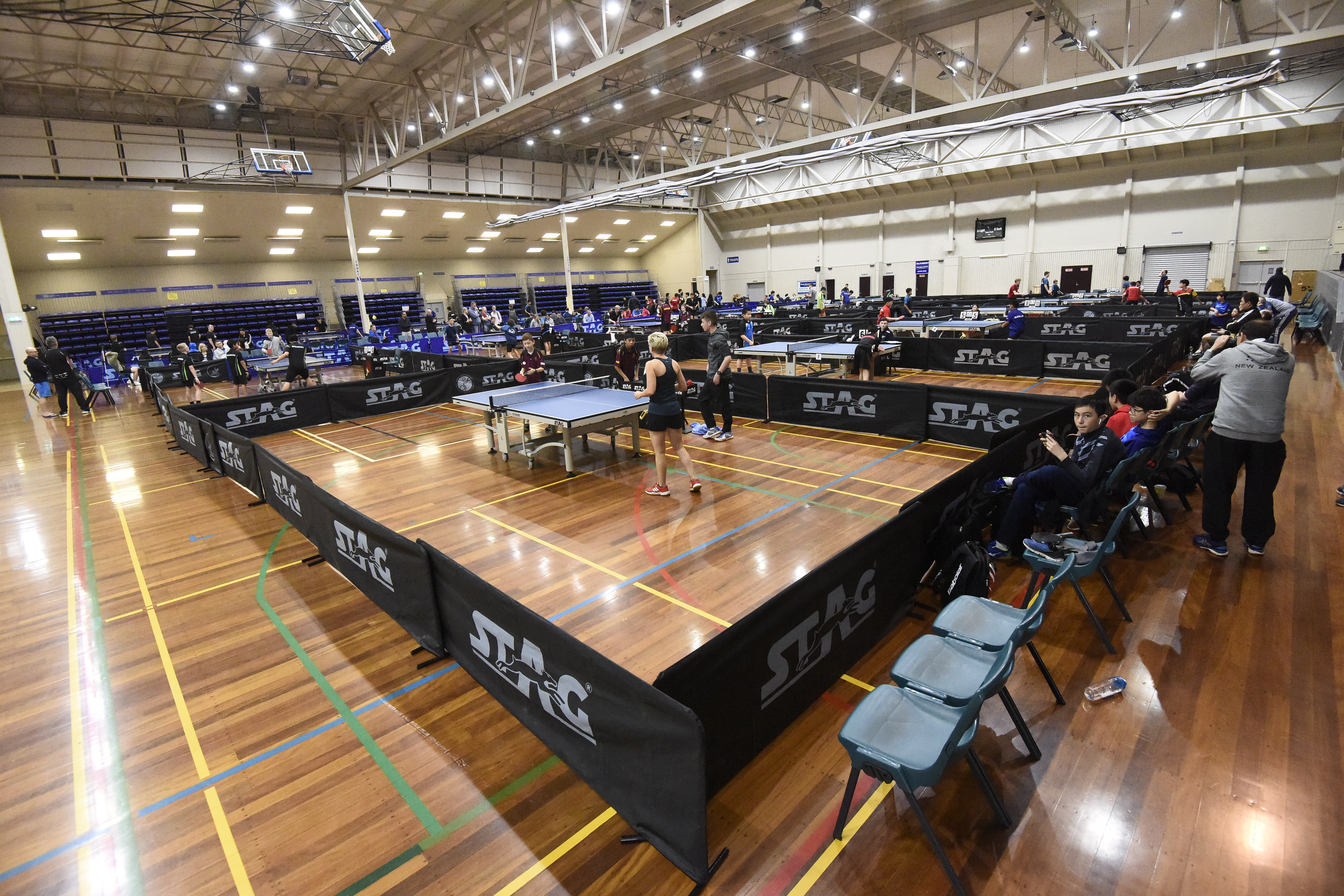 New Zealand Open Table Tennis Championships at the Queen Elizabeth Youth Centre in 2018. Photo / George Novak