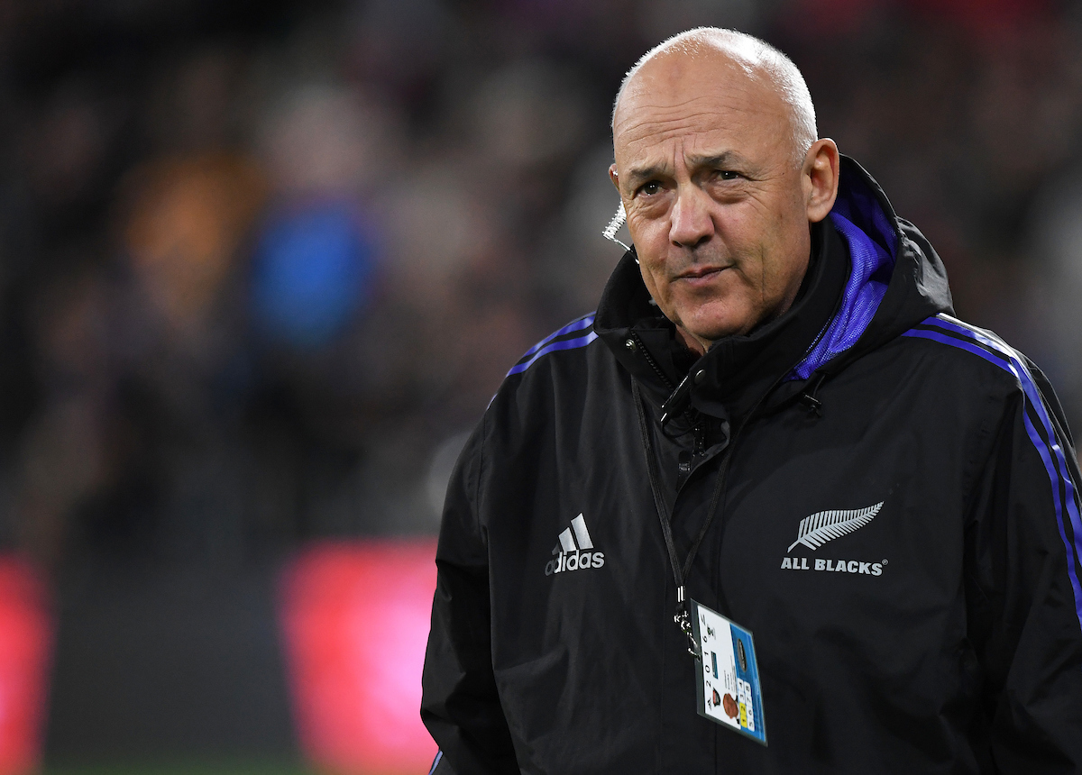 Gilbert Enoka during a test match some years ago. His greatest joy has been working with the All Blacks. Photo / Photosport.co.nz