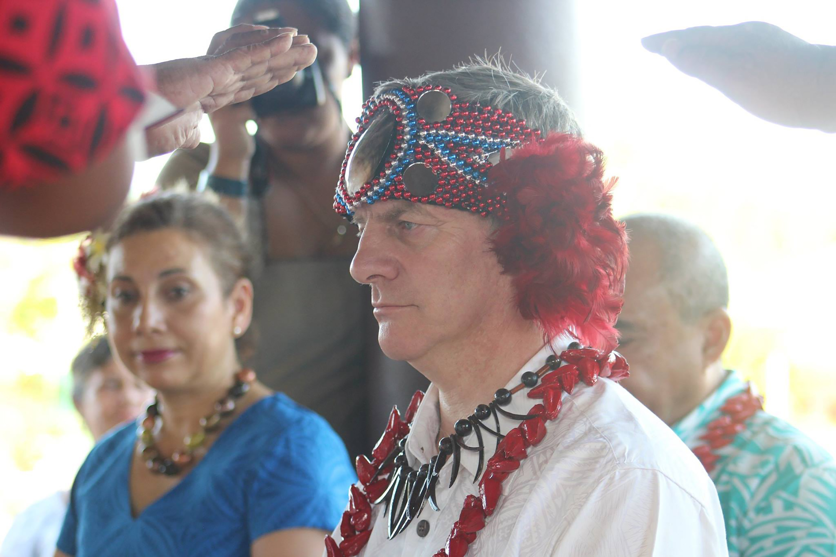 Sir Bill English also received a matai title.
