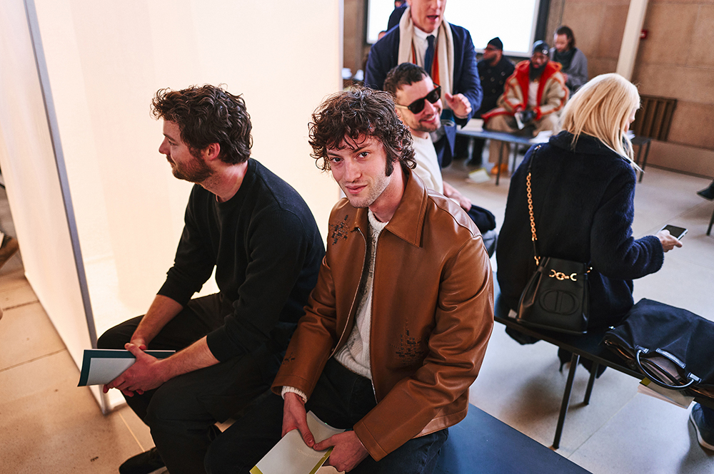 Dominic Sessa at the Hermès men's wear show during Paris Fashion Week. Photo / Simbarashe Cha, The New York Times