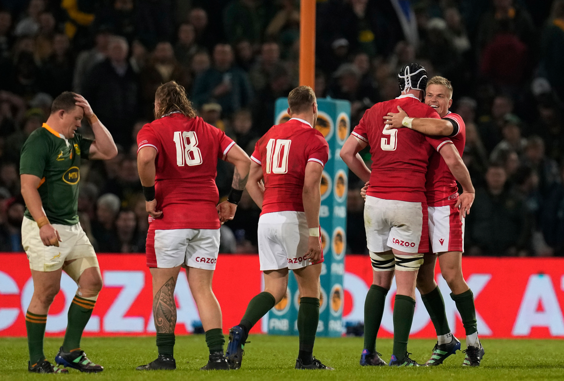 Rugby Wales beat Springboks 13-12 for historic win, level series 1-1