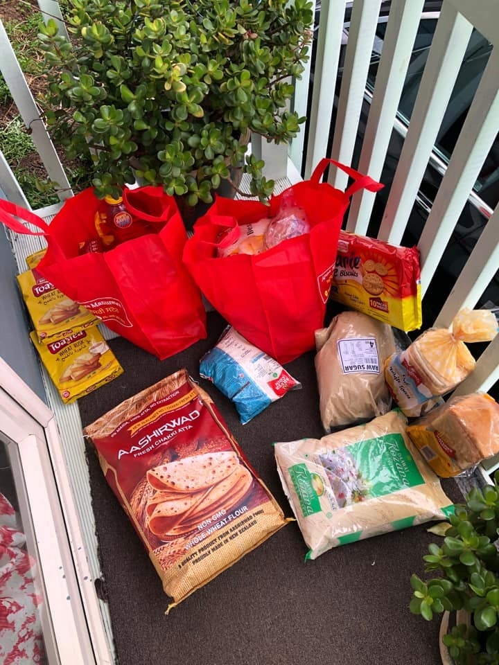 Food delivered to the doorstep has helped those who can not physically access food banks or grocery stores. Photo / Supplied