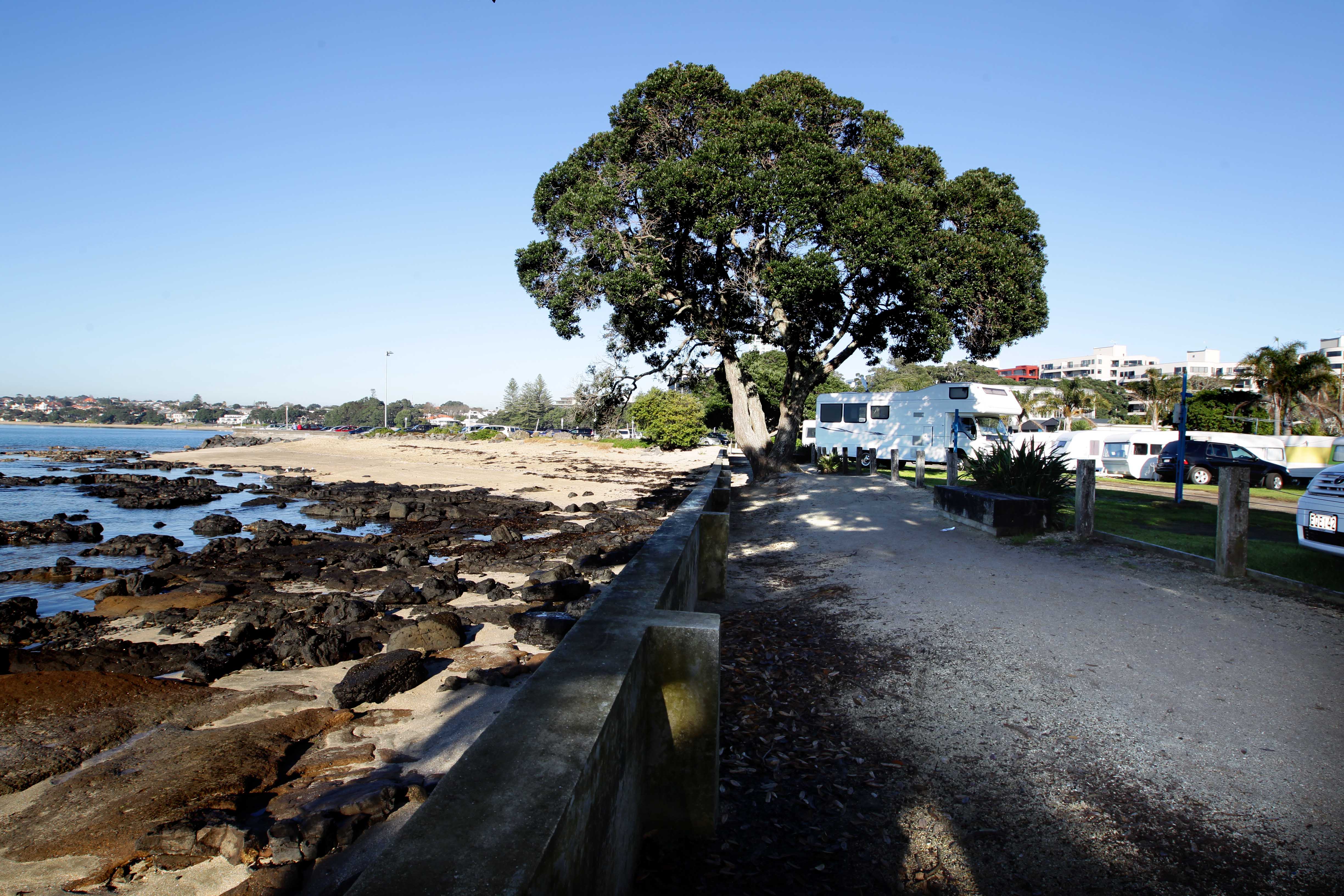 The holiday park at the beachfront site. Photo / Janna Dixon
