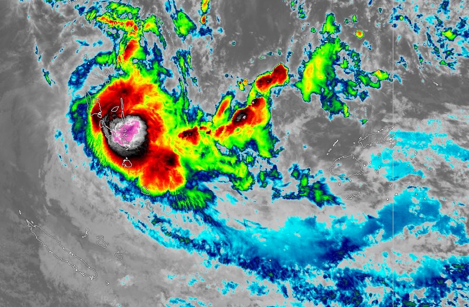 Tropical Cyclone Lola as shown by RealEarth at 5.10am on Wednesday, October 25, 2024. Image / RealEarth