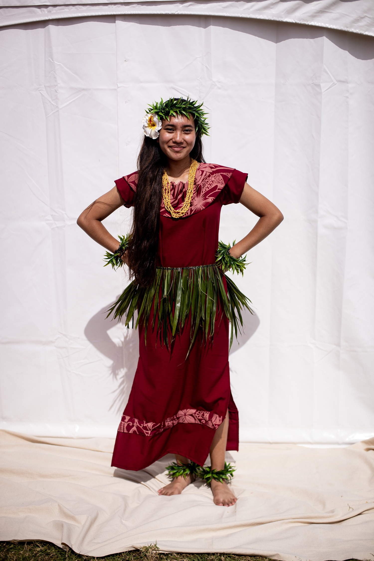 Niuean performer Katrina Lali Nelisi from Papatoetoe High School. Photo / Dean Purcell