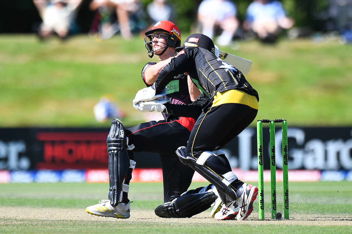 BJ Jacobs batting for Canterbury during last season's Super Smash. Photo / Photosport