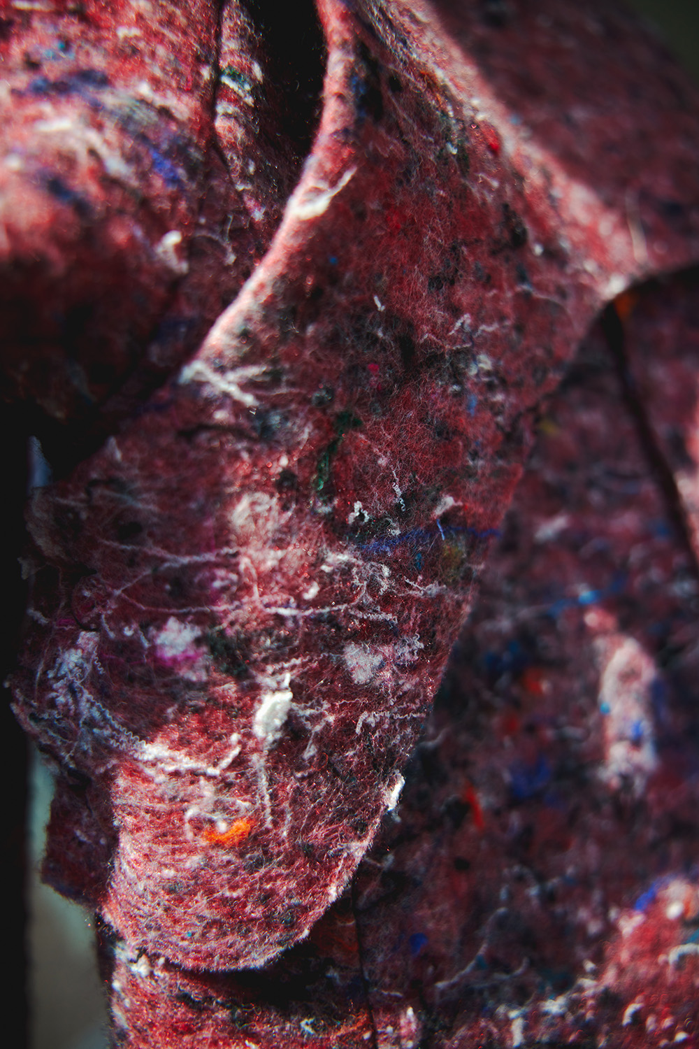 The unique texture of William’s garments.