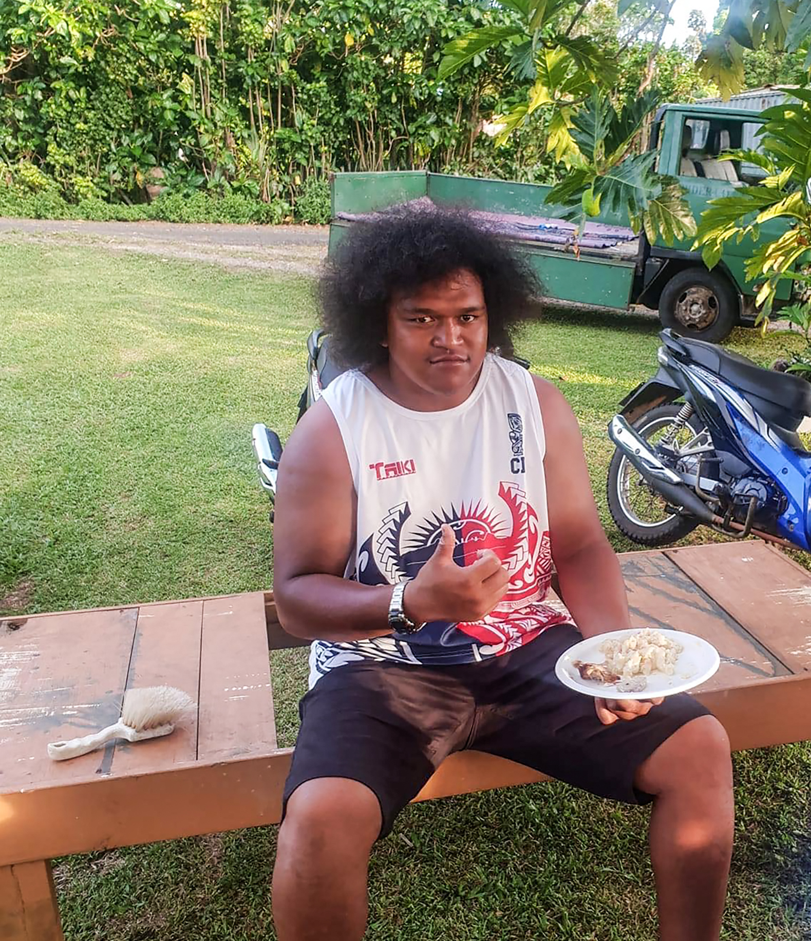 Atiroa Tuaiti died at the Ports of Auckland on Tuesday in a fall. Photo / Supplied
