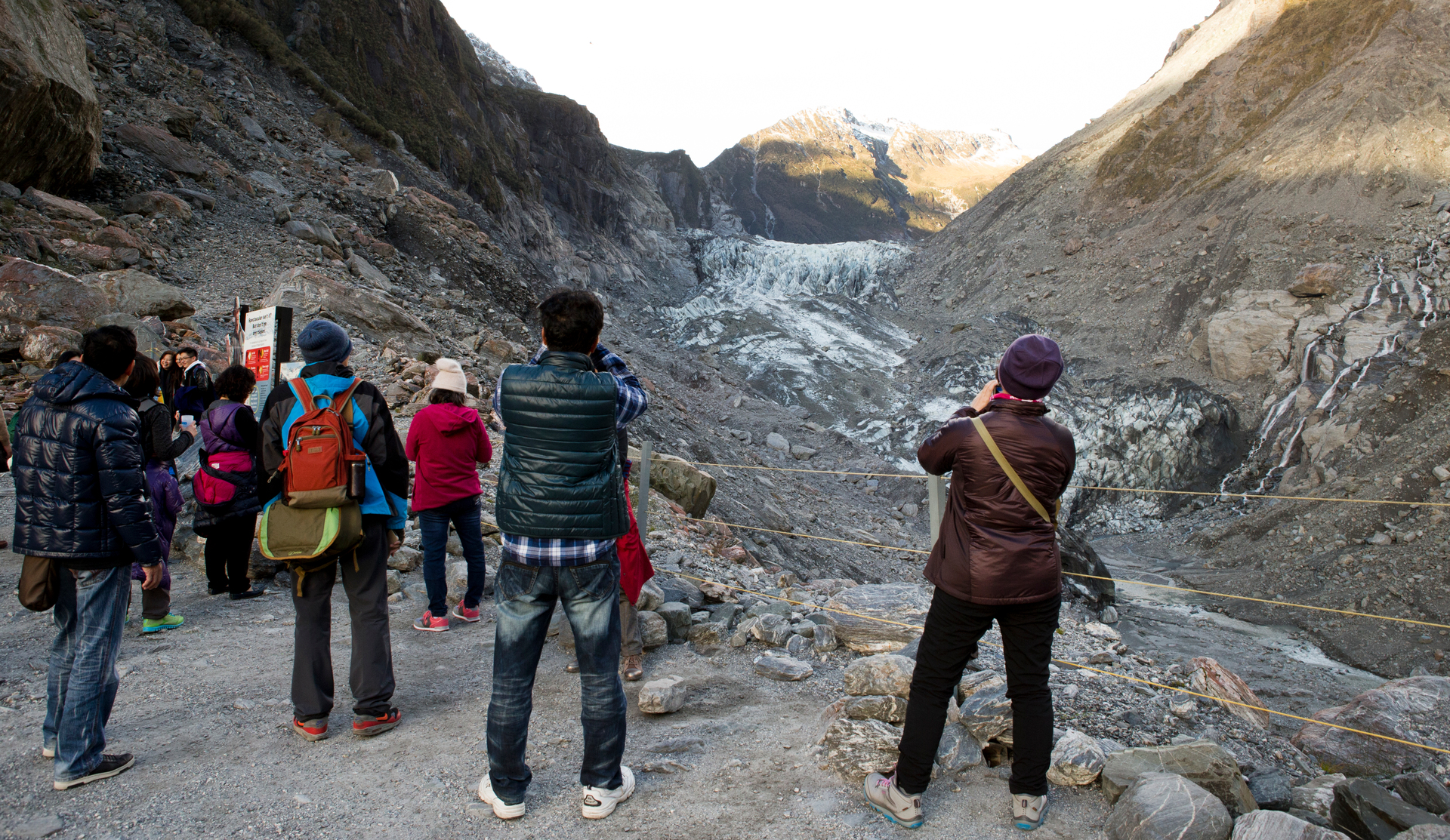 Before the pandemic, glacier tourism annually added around $120m to our economy. Photo / Mark Mitchell