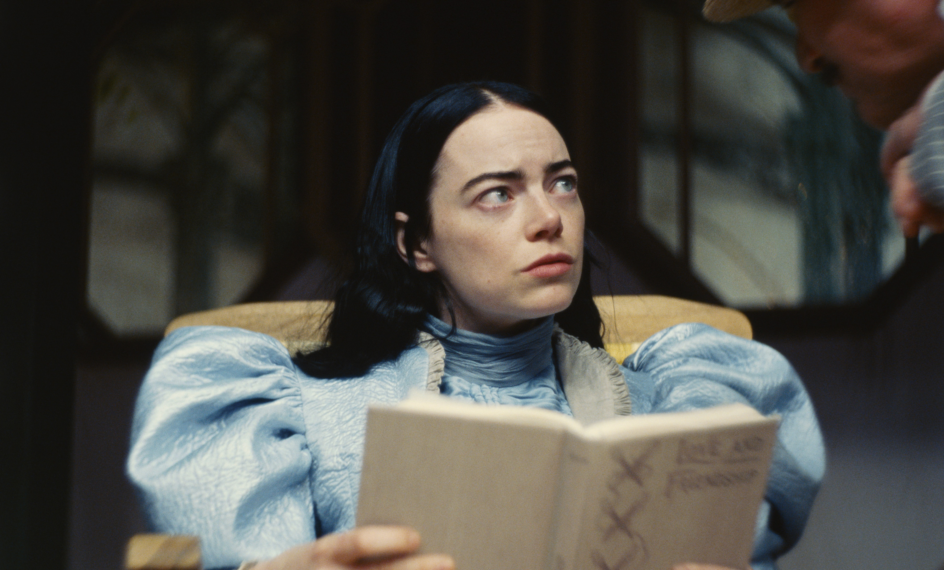 Emma Stone in a scene from Poor Things. Photo / AP