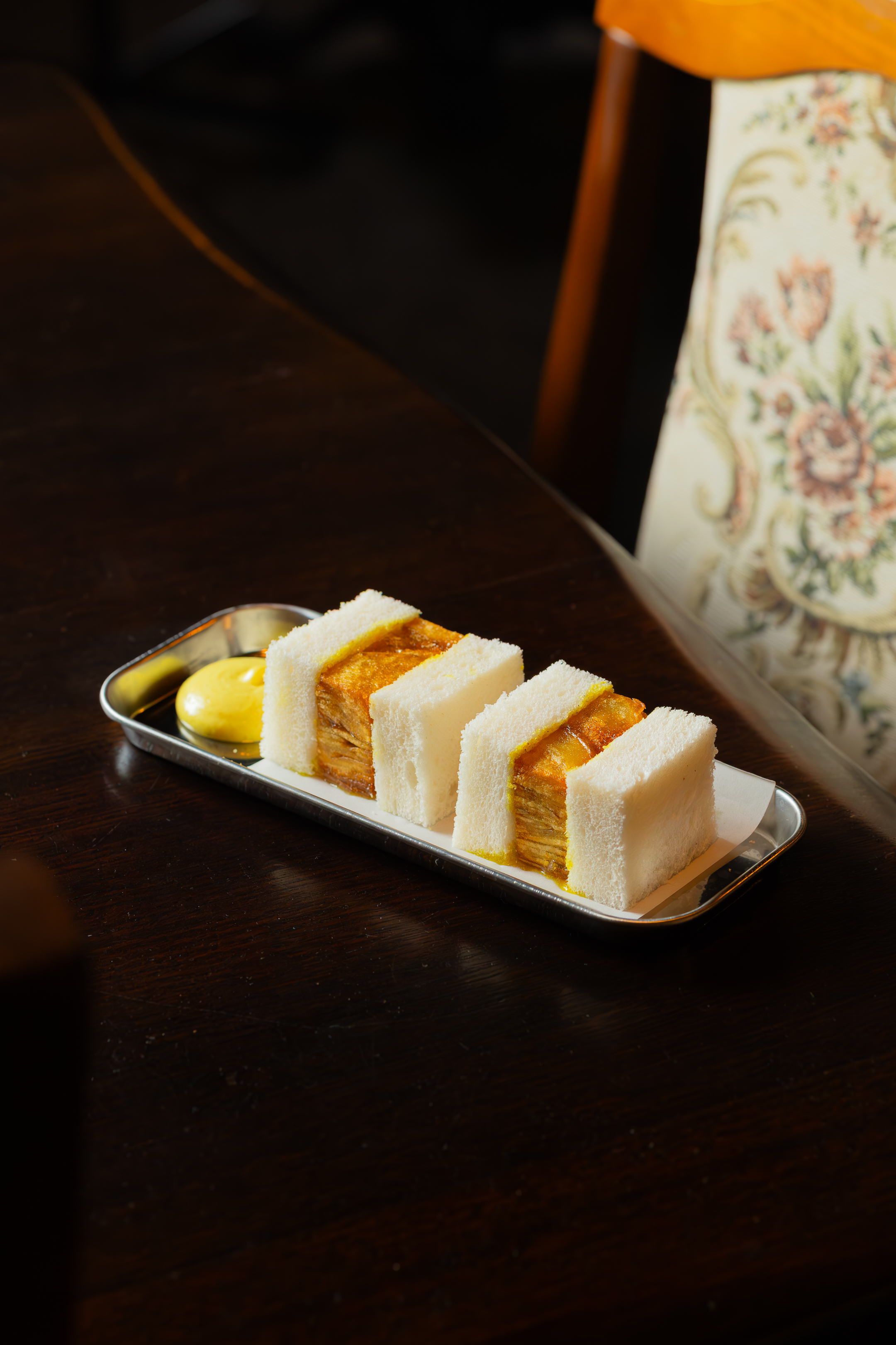 Milquetoast’s chip butty with curry aioli. Photo / Daniel Joseph