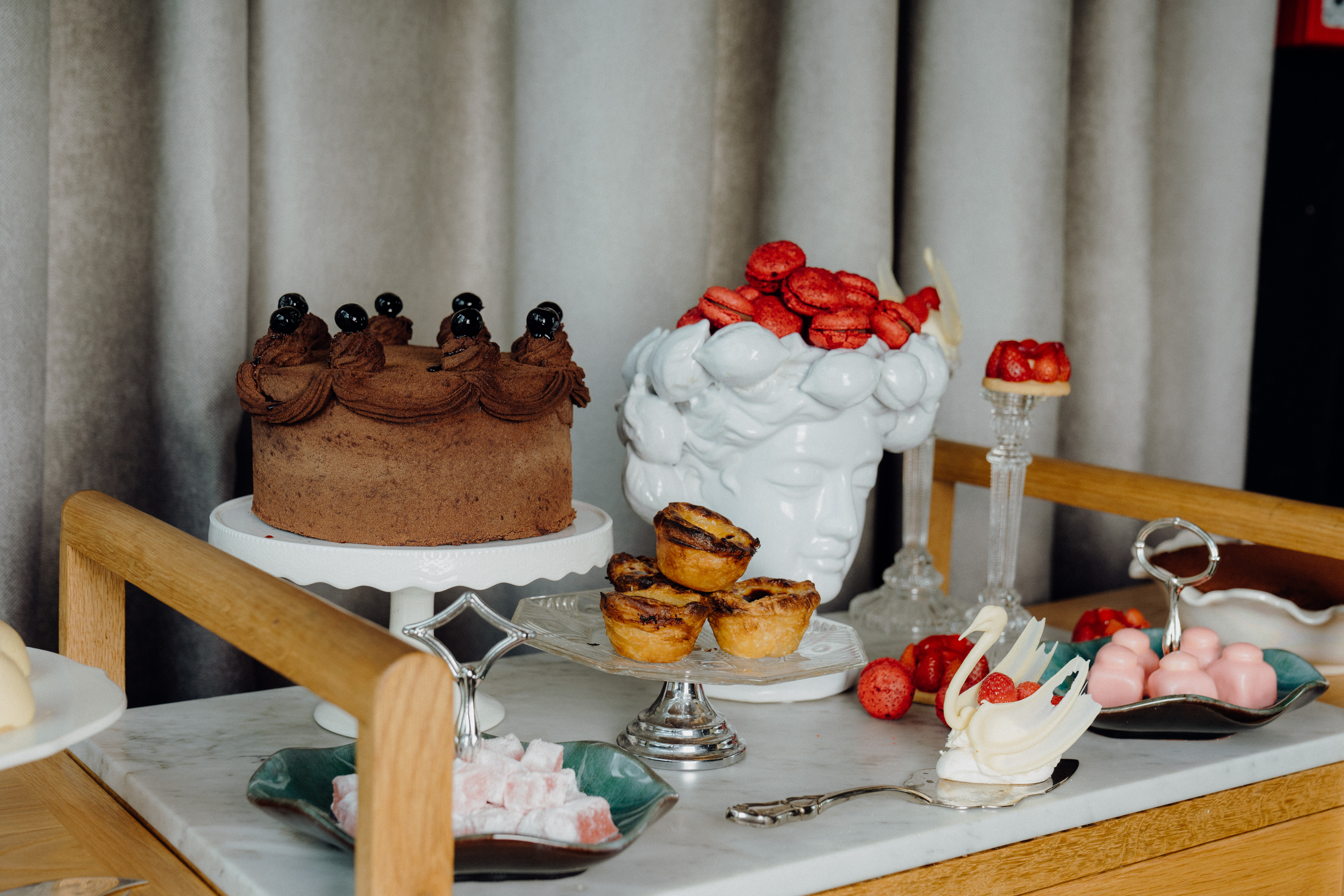 Esther's usual high tea, pictured here, will receive an update for Valentine's Day. Photo / QT
