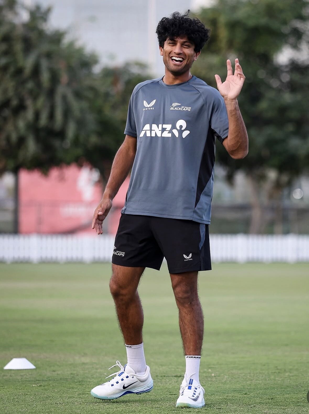 Rachin Ravindra at the Champions Trophy in the United Arab Emirates last year. 