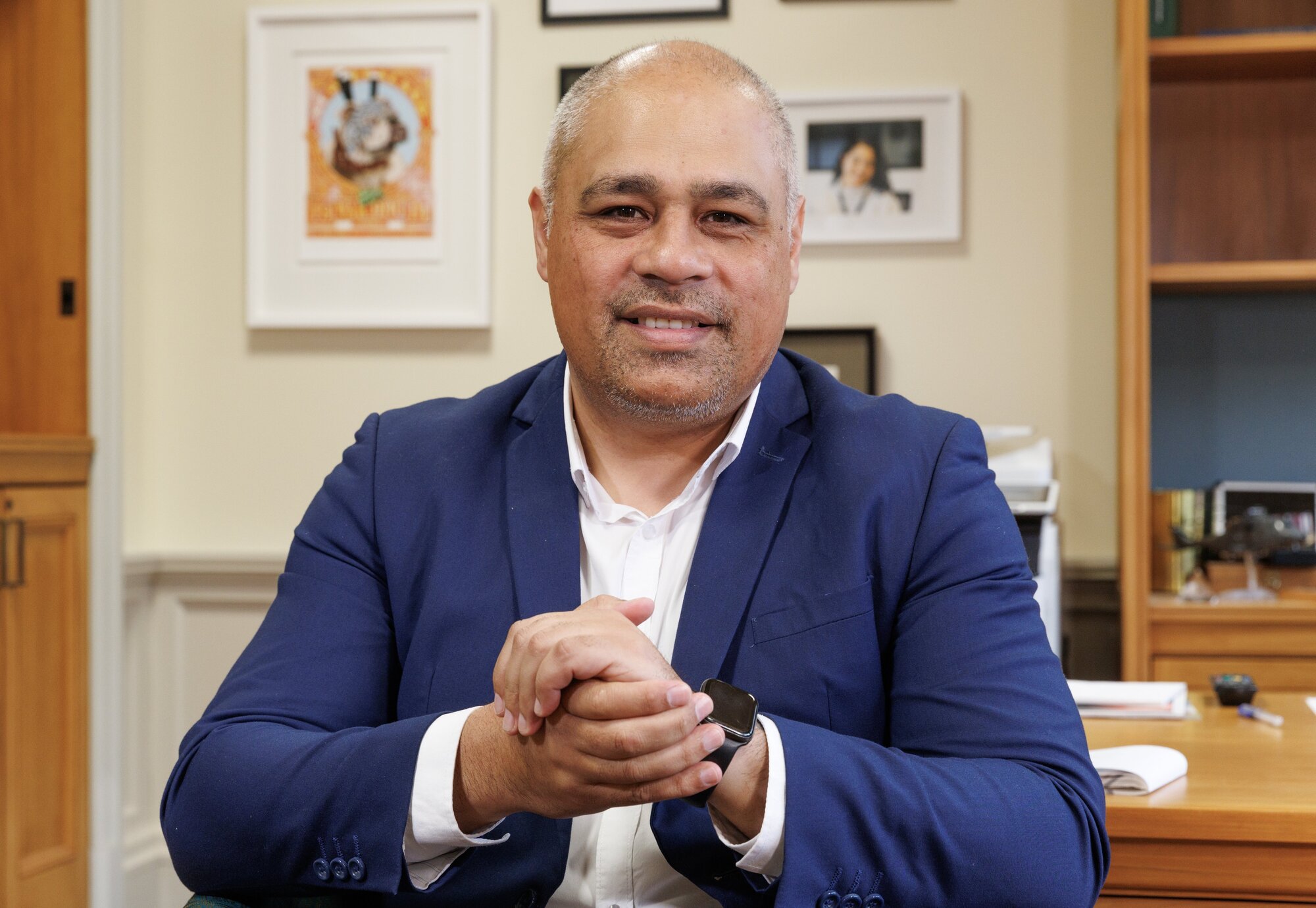 Labour MP and Tamaki Makaurau candidate Peeni Henare in his office at Parliament in July. Photo / Mark Mitchell