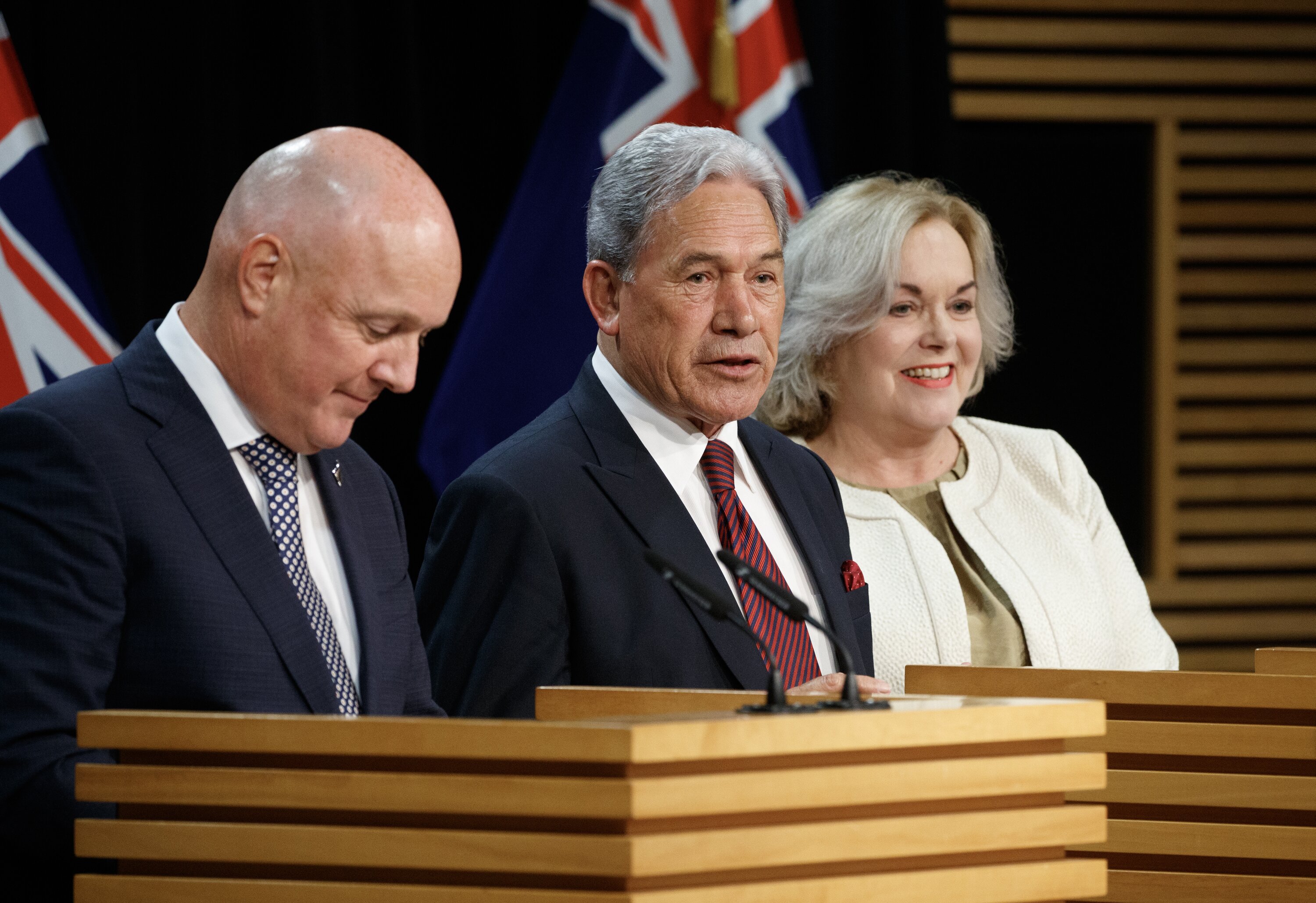 The office of Foreign Affairs Minister Winston Peters (centre) directed questions to Mfat. Photo / Mark Mitchell