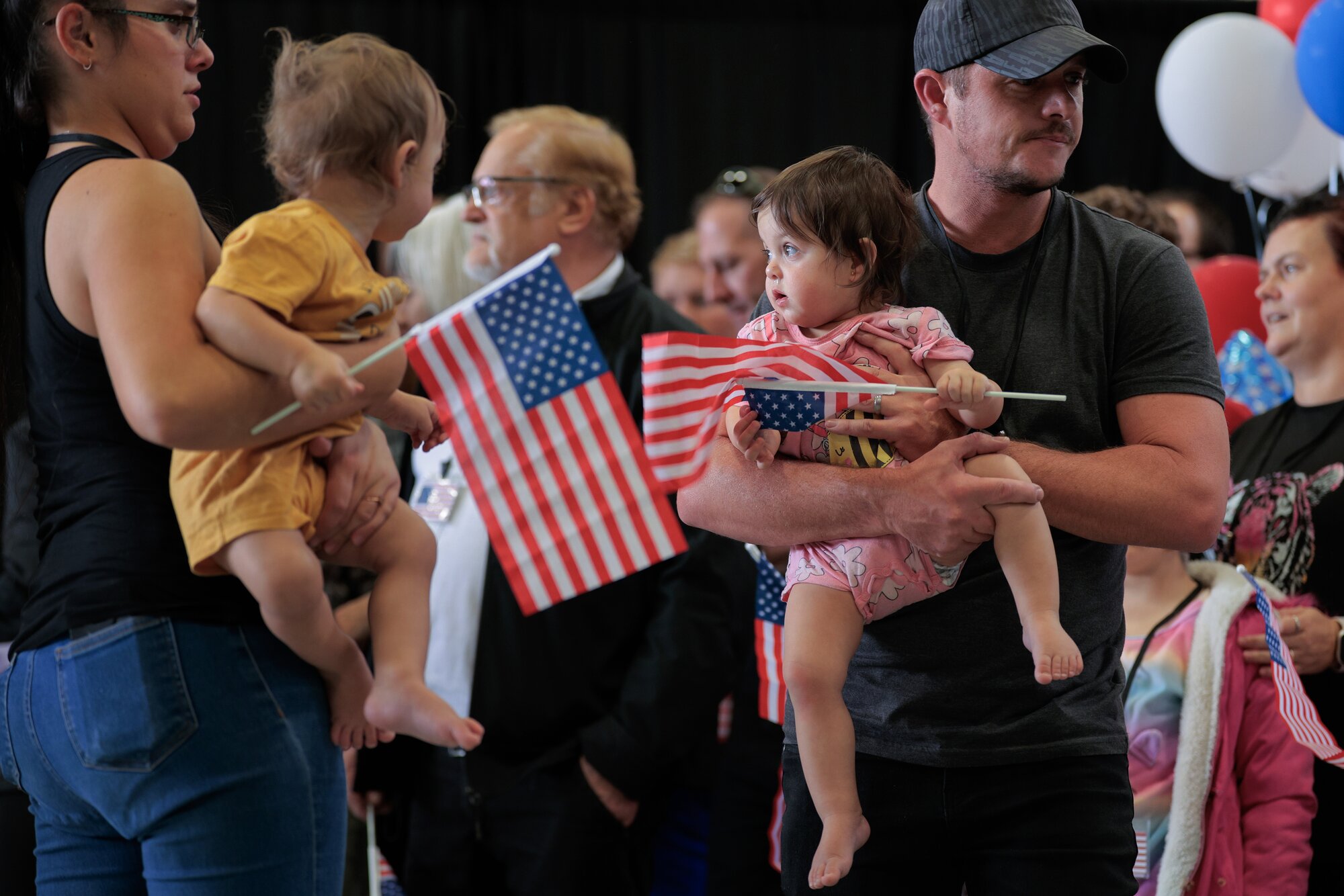 South African refugees after arriving in the United States last year. Photo / Getty Images