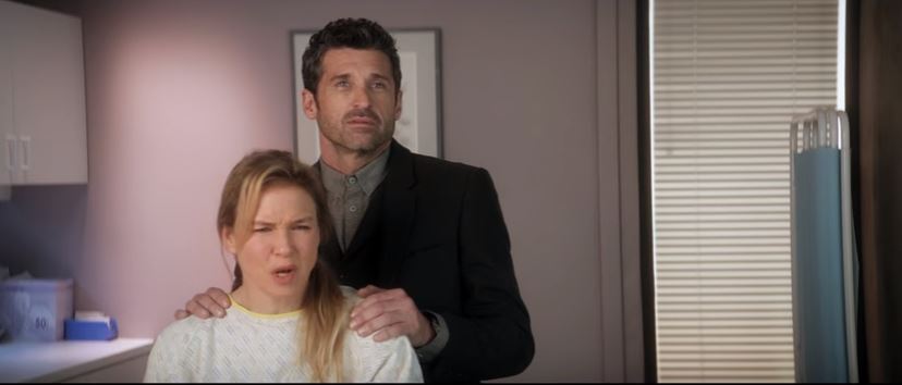 It's just as likely that Bridget Jones's baby belongs to the American dating guru (Patrick Dempsey) she hooks up with at a musical festival.