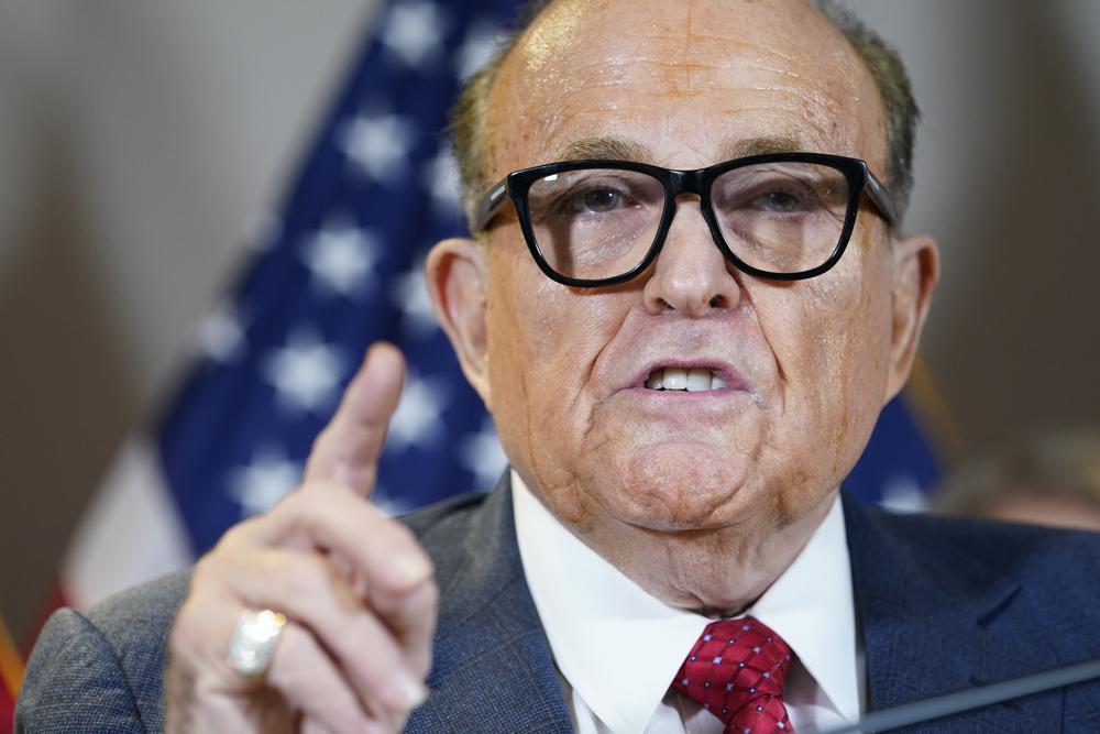 Former New York Mayor Rudy Giuliani, a lawyer for President Donald Trump, spoke voluntarily to prosecutors as part of a proffer agreement, in which a person’s statements can’t be used against them in any future criminal case that is brought. Photo / AP