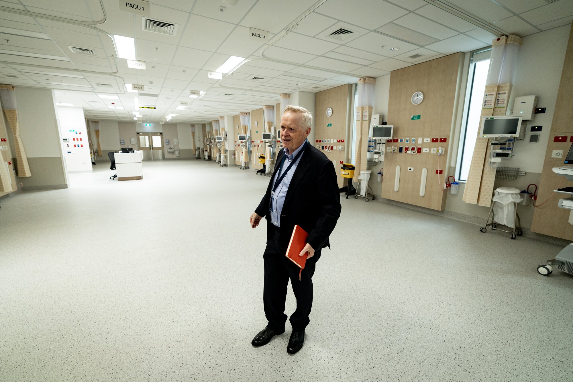 England in the new 17-bed post-anaesthetic care unit. Beds were yet to arrive. Photo / Dean Purcell