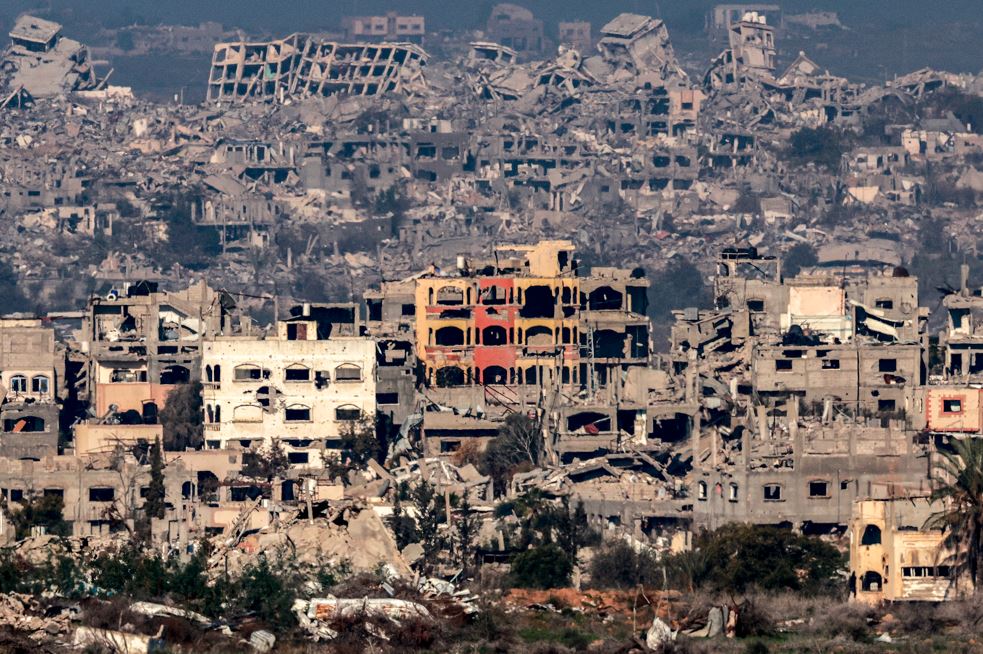 Destroyed buildings in the northern Gaza Strip amid the ongoing war between Israel and Hamas. Photo / AFP