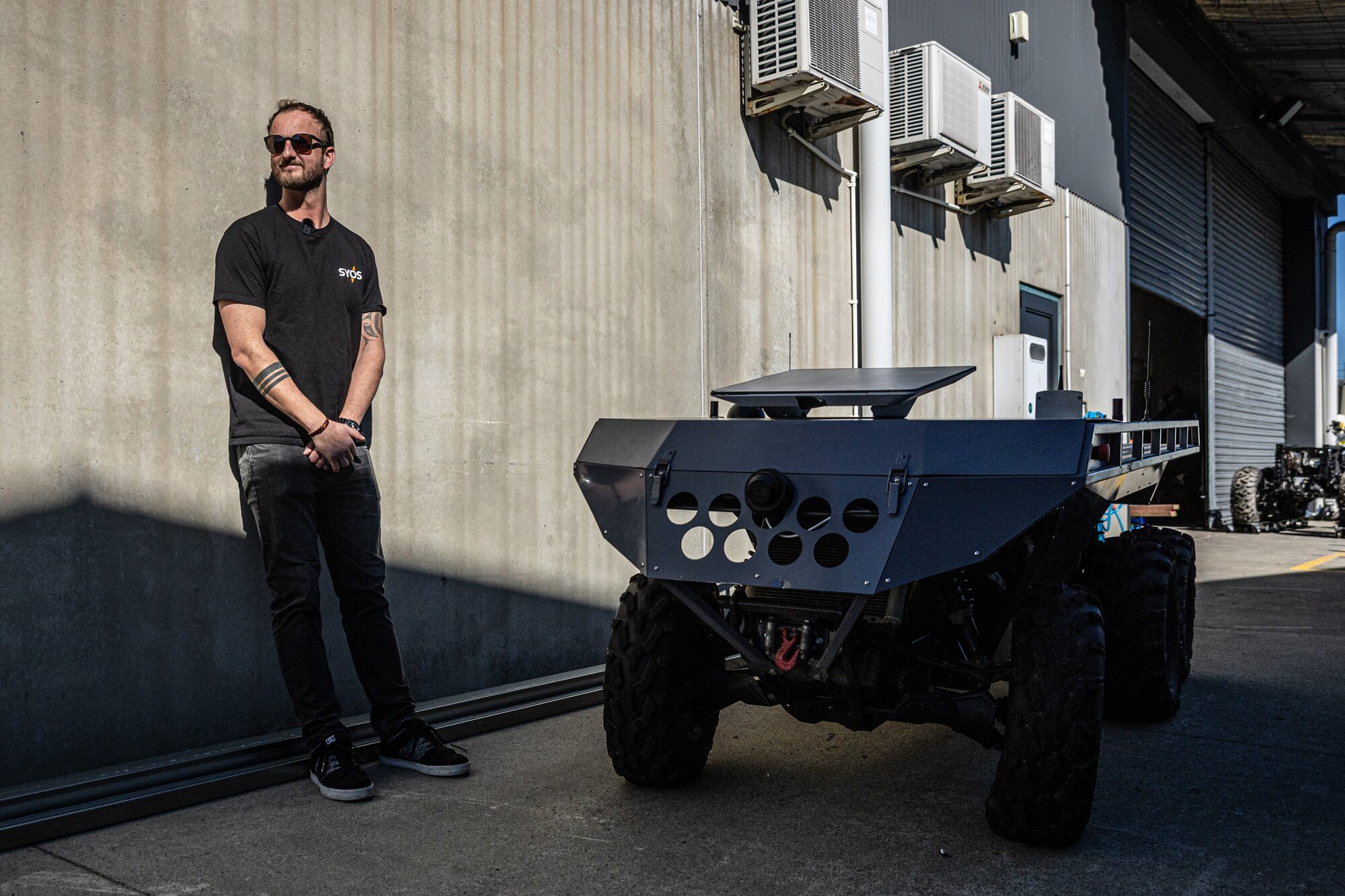 Syos Aerospace founder and CEO founder Sam Vye. Following its £30 million ($66m) drone deal with the UK Government, the Mount Maunganui start-up is adding new uncrewed vehicles and tripling its local staff. Photo / Jason Dorday