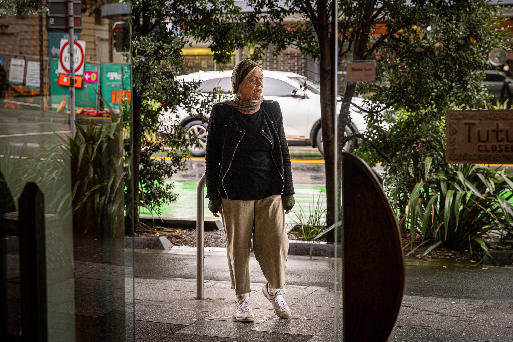 Helen McIntyre outside her shop Buana Satu on K Rd. Photo / Jason Dorday
