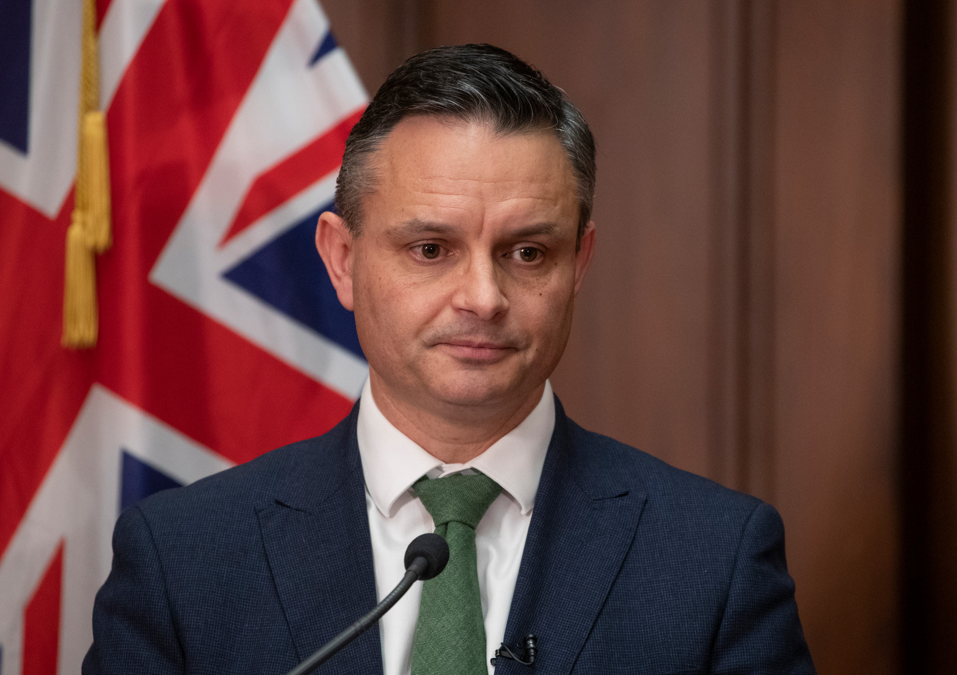 Greens co-leader James Shaw Greens has apologised for his 
