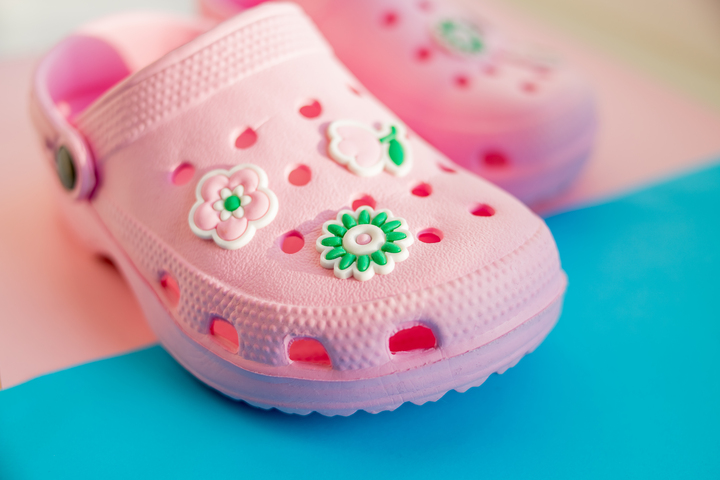 Collectable Croc accessories called Jibbitz are now banned at Kamo Primary School. Photo / Getty Images