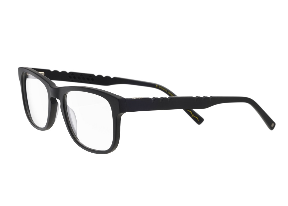 The collection is a classic eyewear shape that works on various face shapes and includes opticals.