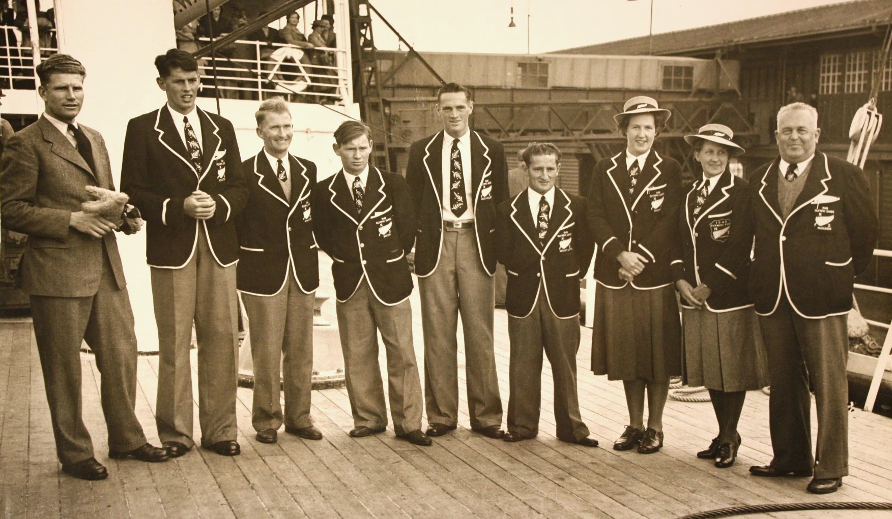 The New Zealand Olympic uniforms from London, 1948. Photo / NZ Olympic Committee