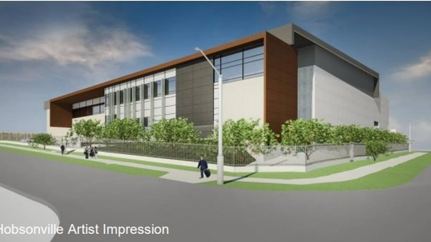 An artist's impression of CDC's data centre currently under construction in Hobsonville. The half Infratil-owned company is spending $300m-plus on twin server farms in Auckland's northwest.