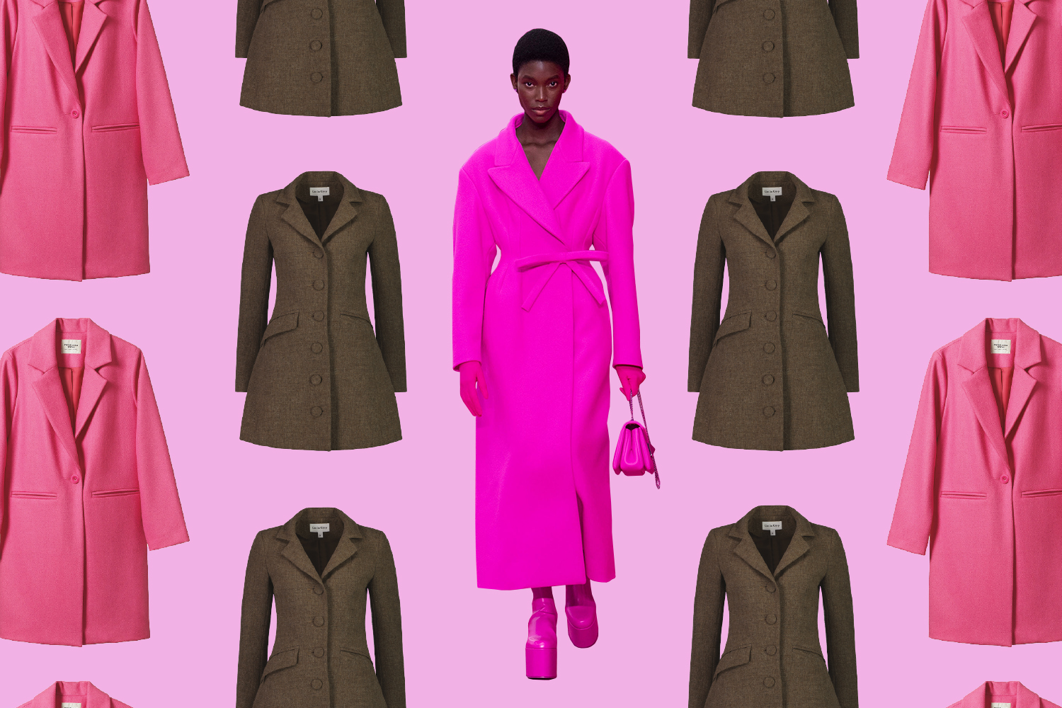 Valentino at Paris Fashion Week autumn/winter 2022, Twenty-seven Names coat, Caitlin Crisp blazer dress. Photo / Supplied