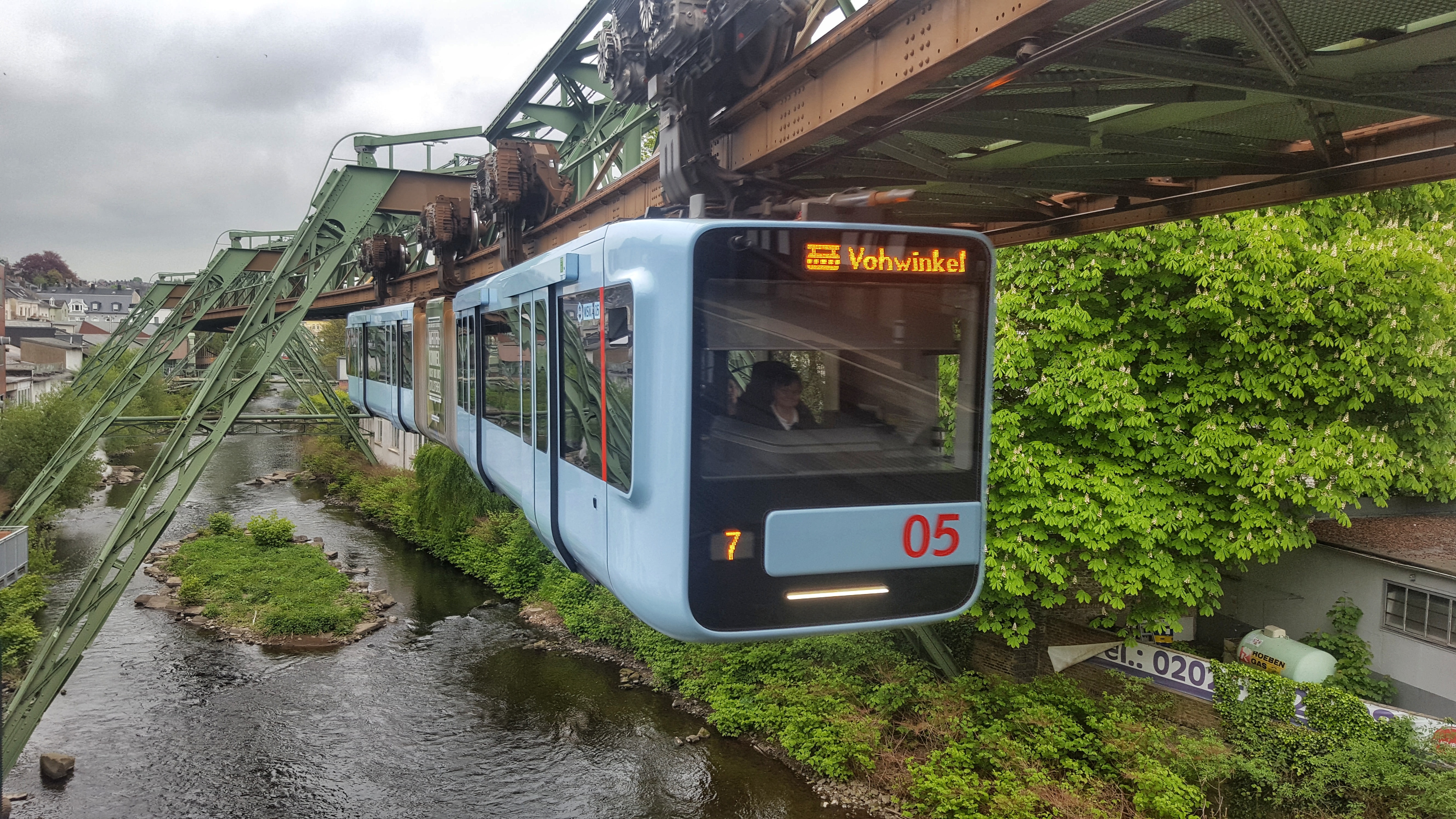 The Wuppertal suspension rail, Germany's unique transport system. Photo / Pavol Svantner, Unsplash