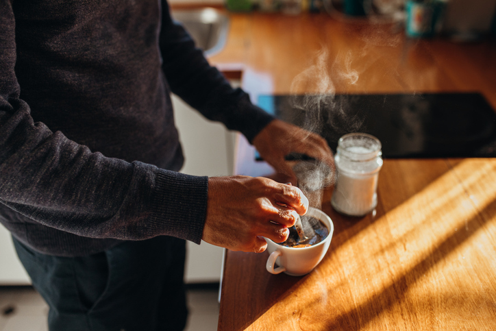 Common dish washing liquid can help you remove coffee stains. Photo / Getty Images