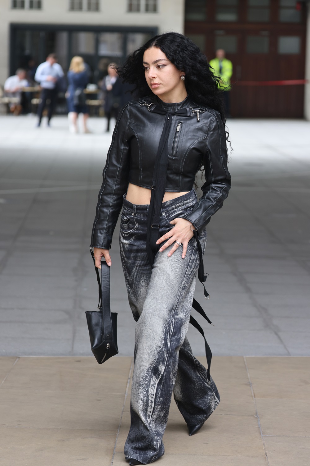 Charli XCX leaving BBC Radio Studios in June. Photo / Getty Images