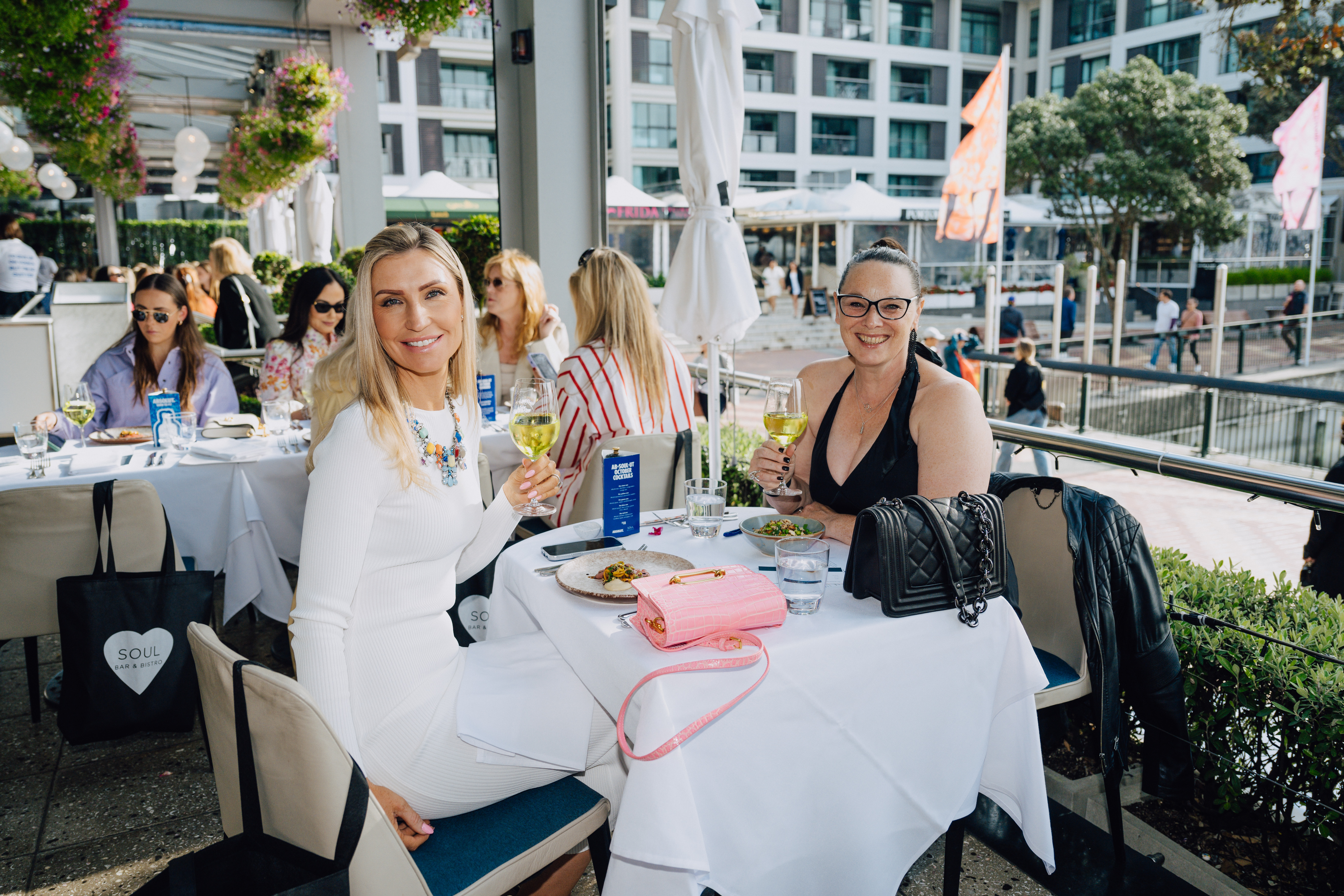 Niki Thorne and Amy Vojc at Kathryn Wilson's Sole to Soul event. Photo / Radlab