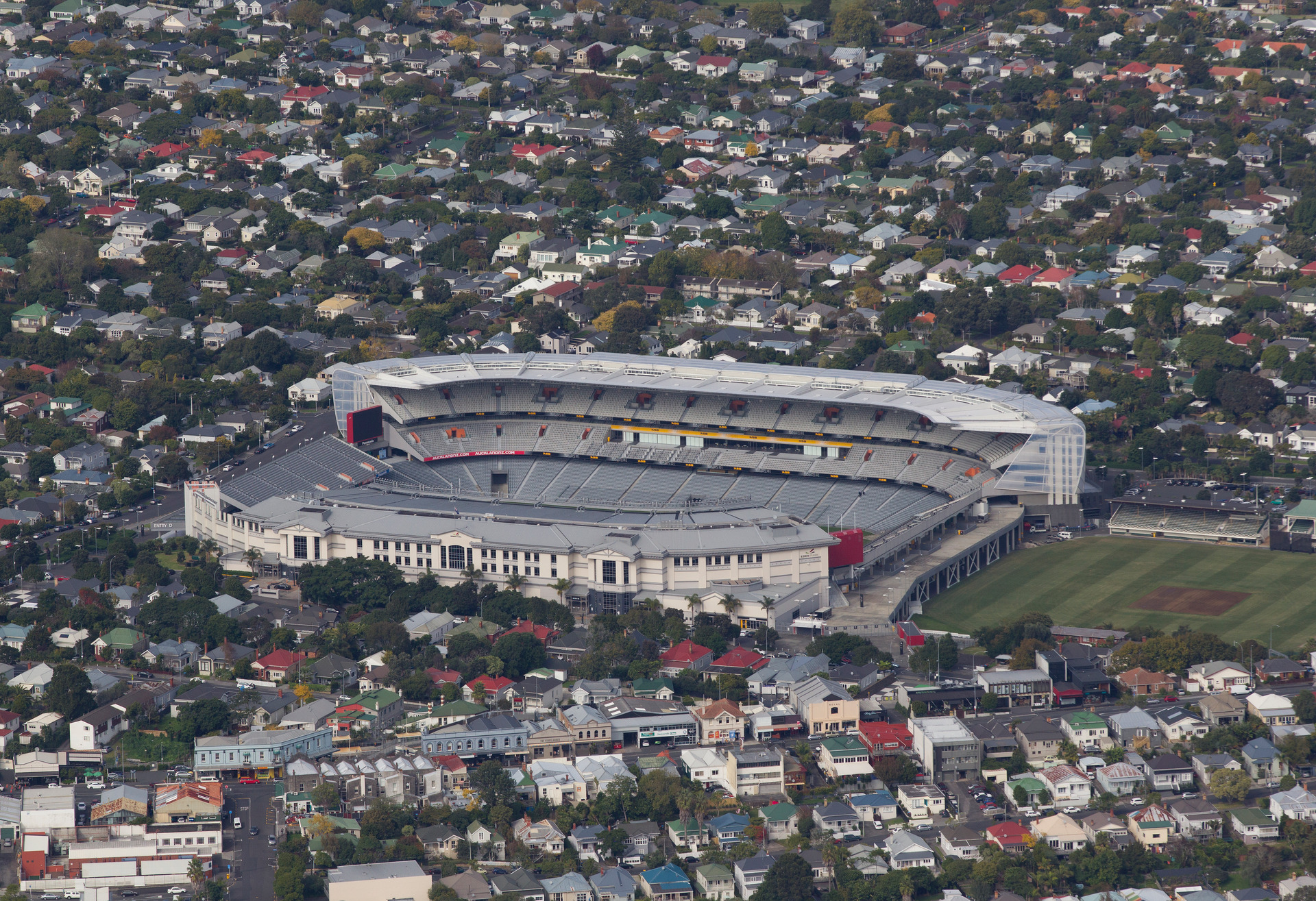 Aerial picture of Eden Park stadium, Auckland. 23 April 2015 New Zealand Herald Photograph by Brett Phibbs