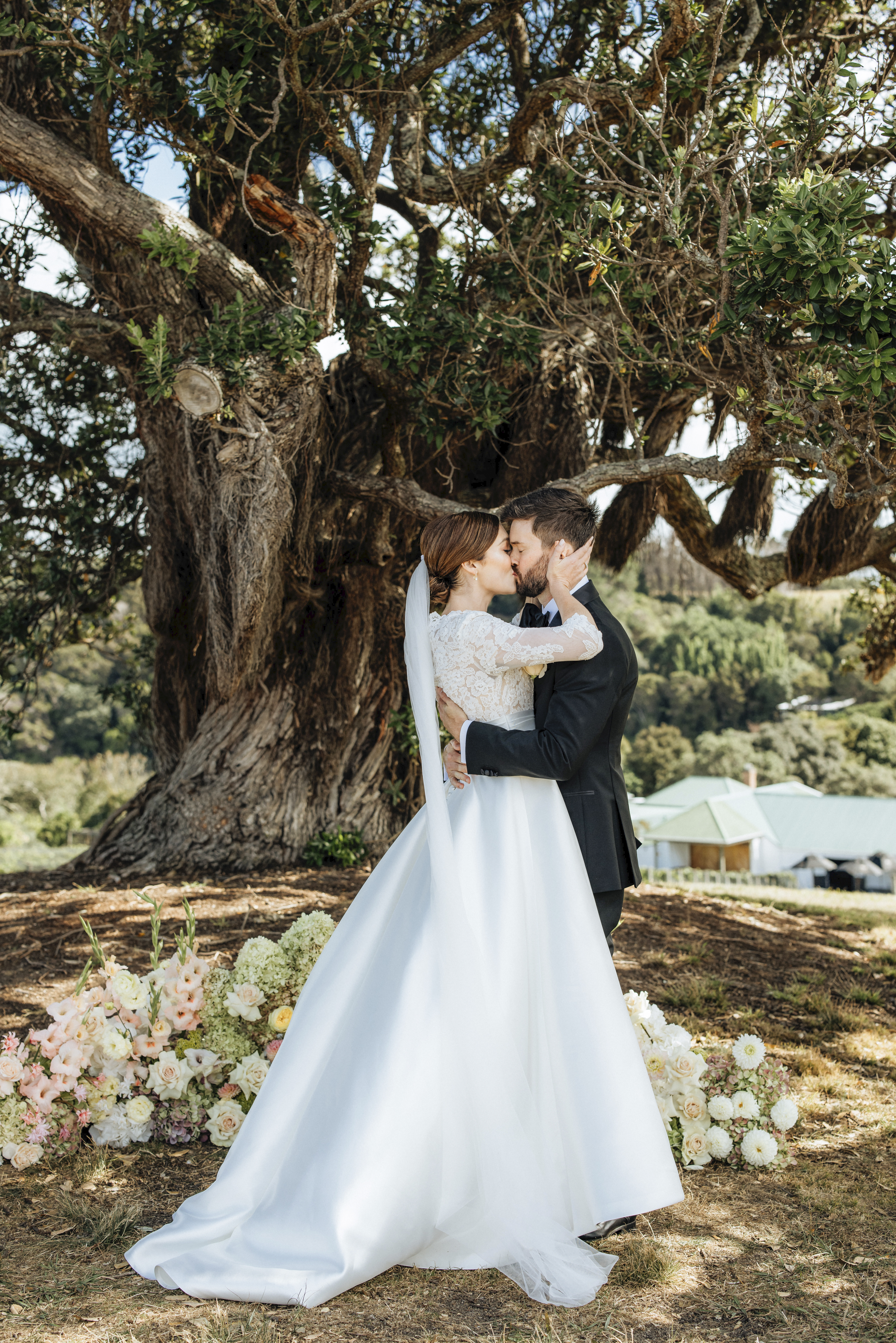 The couple fell in love on the set of Westside seven years ago. Photo / Wildfolk Photography