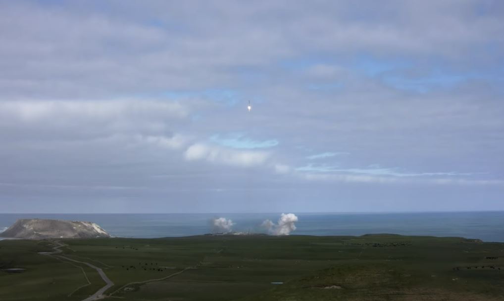The rocket launch on the picturesque Māhia Peninsula. Photo / Rocket Lab