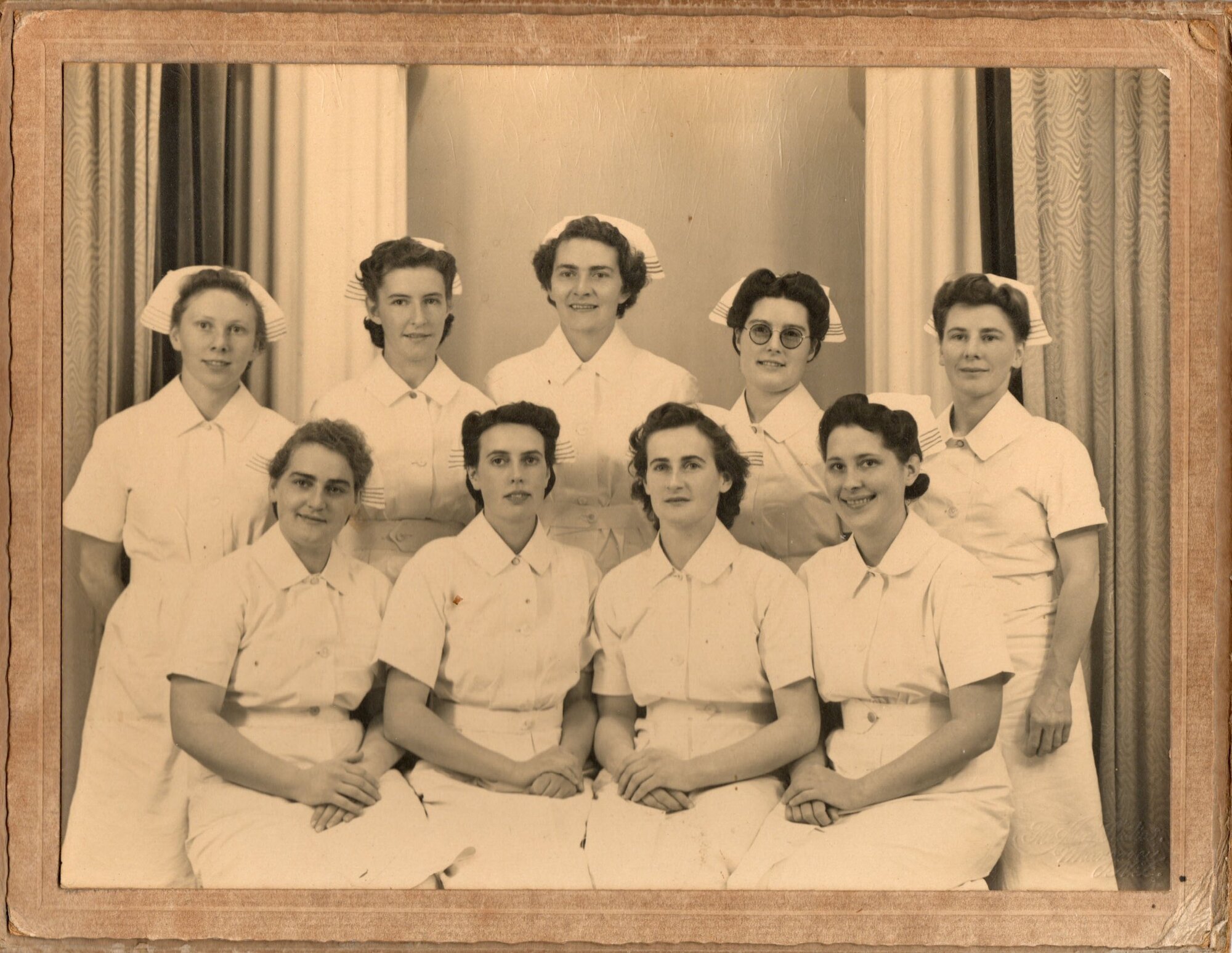 Eileen Davidson, front left, says she is the only one left out of her Whangarei Hospital graduation class.