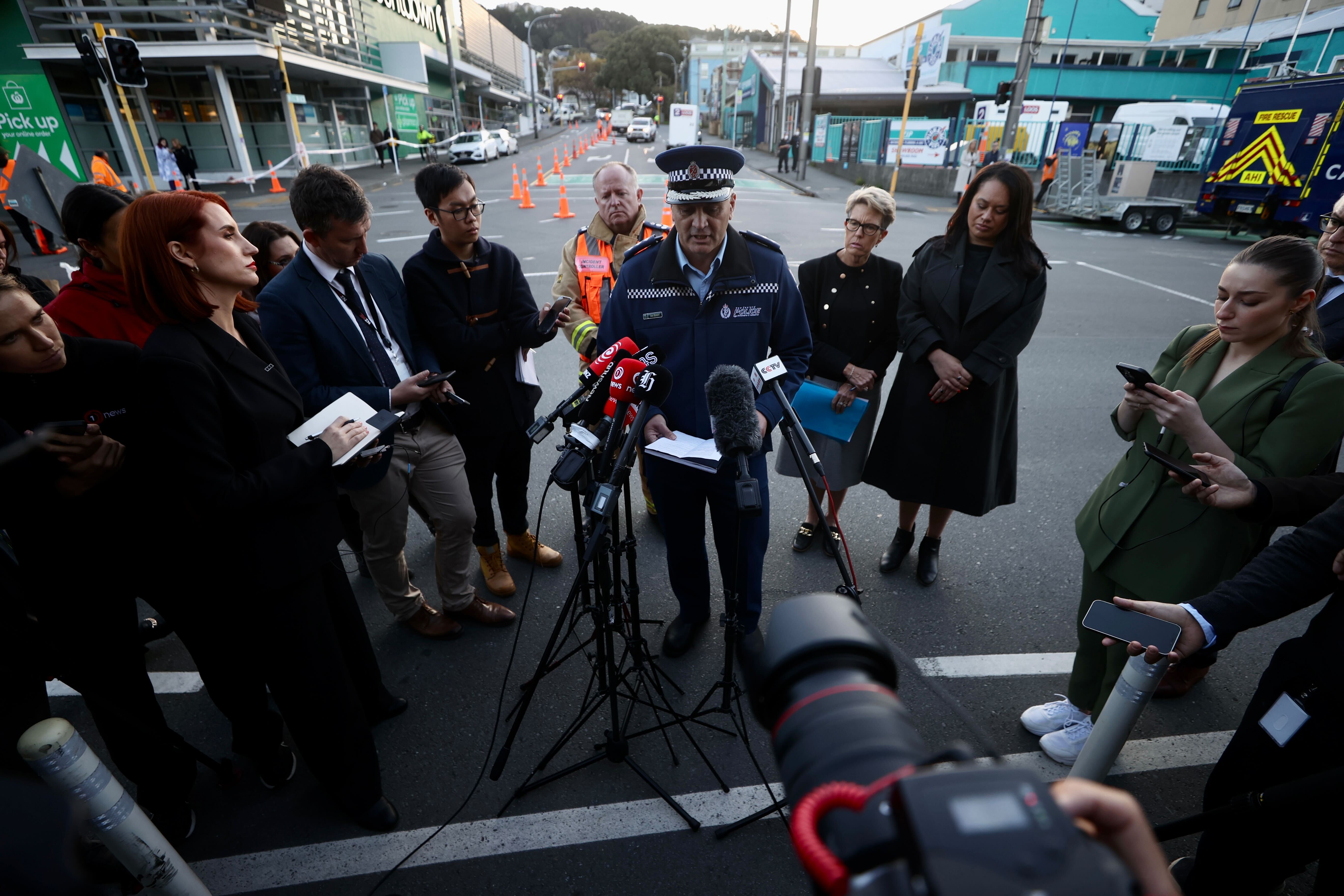 Dion Bennett confirms six bodies have been found in Loafers Lodge. Photo / George Heard