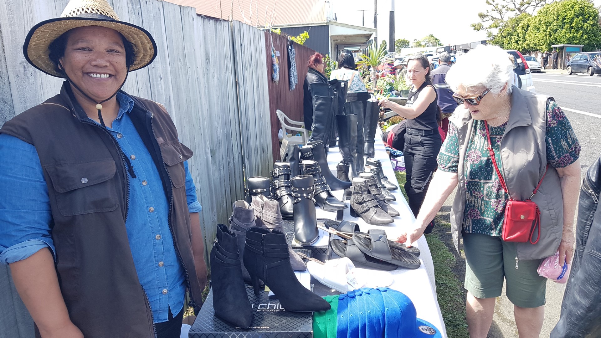 Naomi Millar, from Naomi’s Hand Made Customs, with her hand-mace shoes and boots
