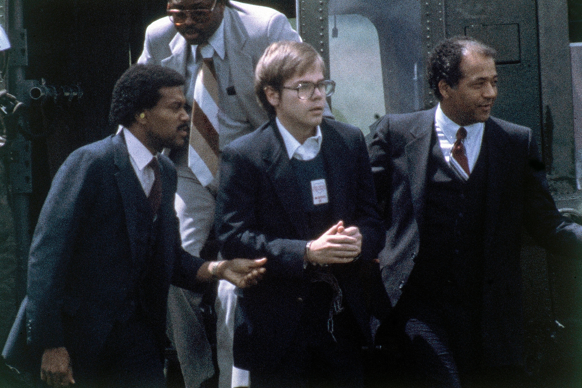 US Marshalls escort John Hinckley Jr in 1981. Photo / AP