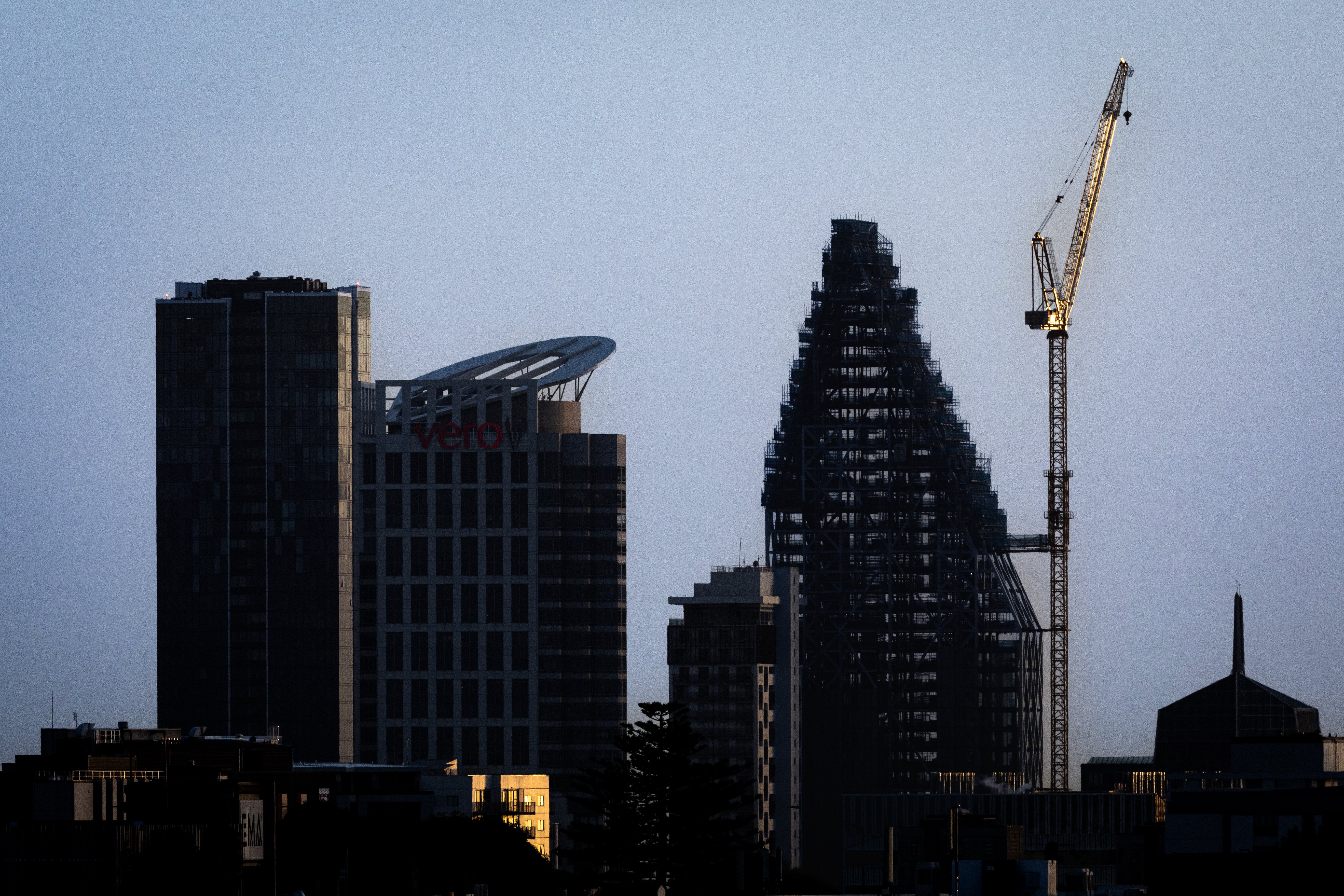 Seascape, the 183m-tall apartment skyscraper, dominates Auckland's skyline. Photo / Jason Oxenham