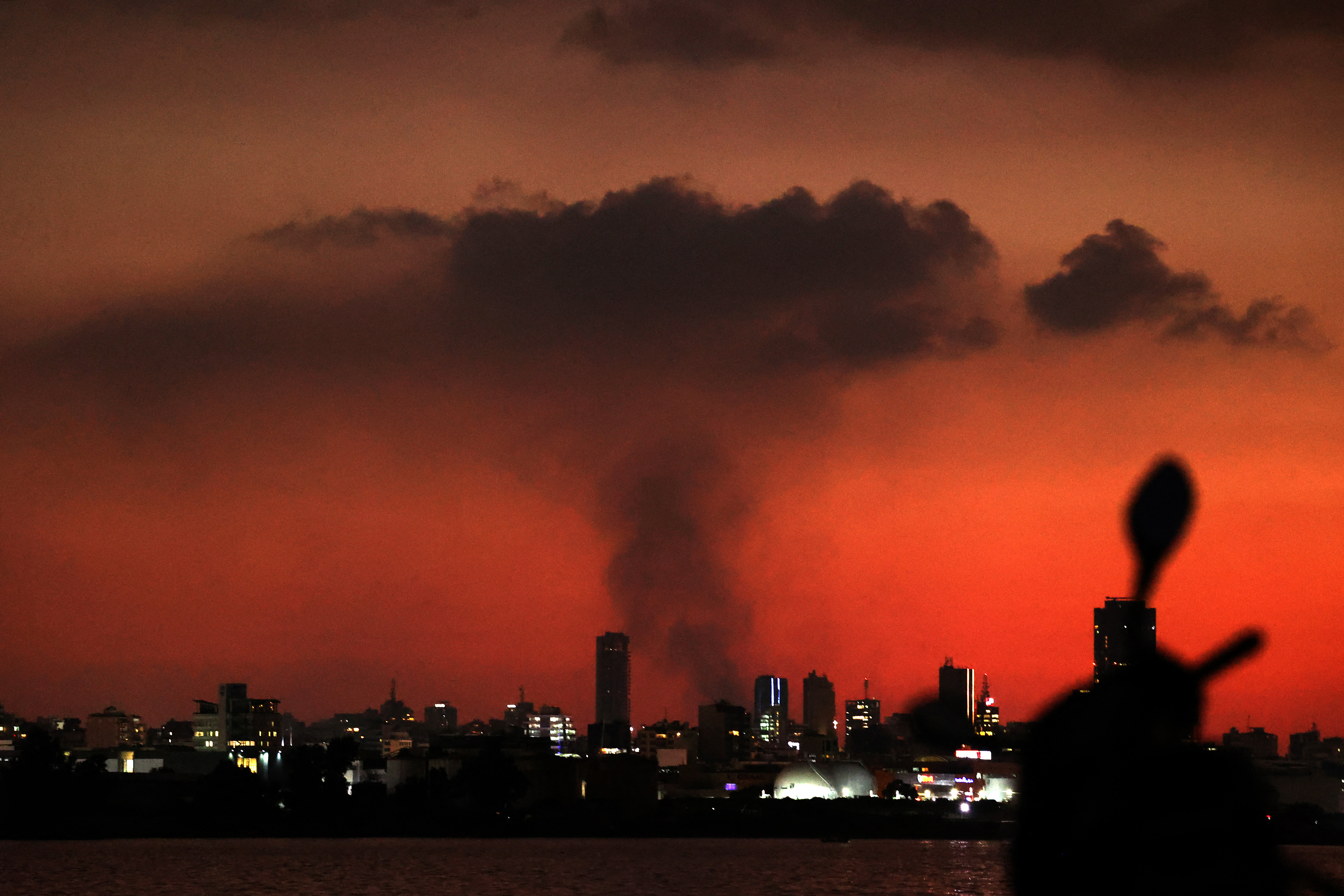 Smoke billows from Beirut's southern suburb following an Israeli bombing, on November 12, 2024. Photo / AFP