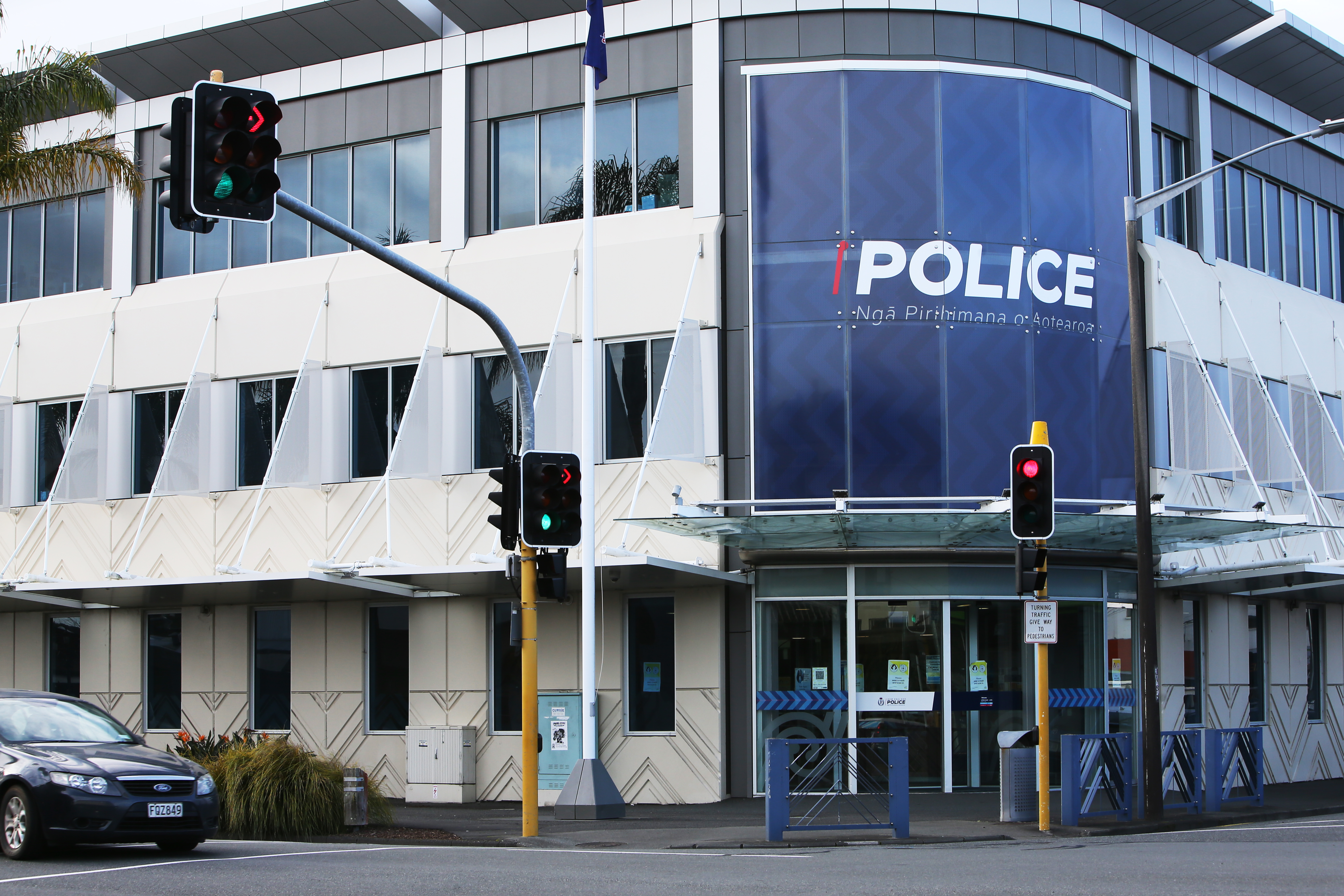 Whangārei's police station on Cameron Street