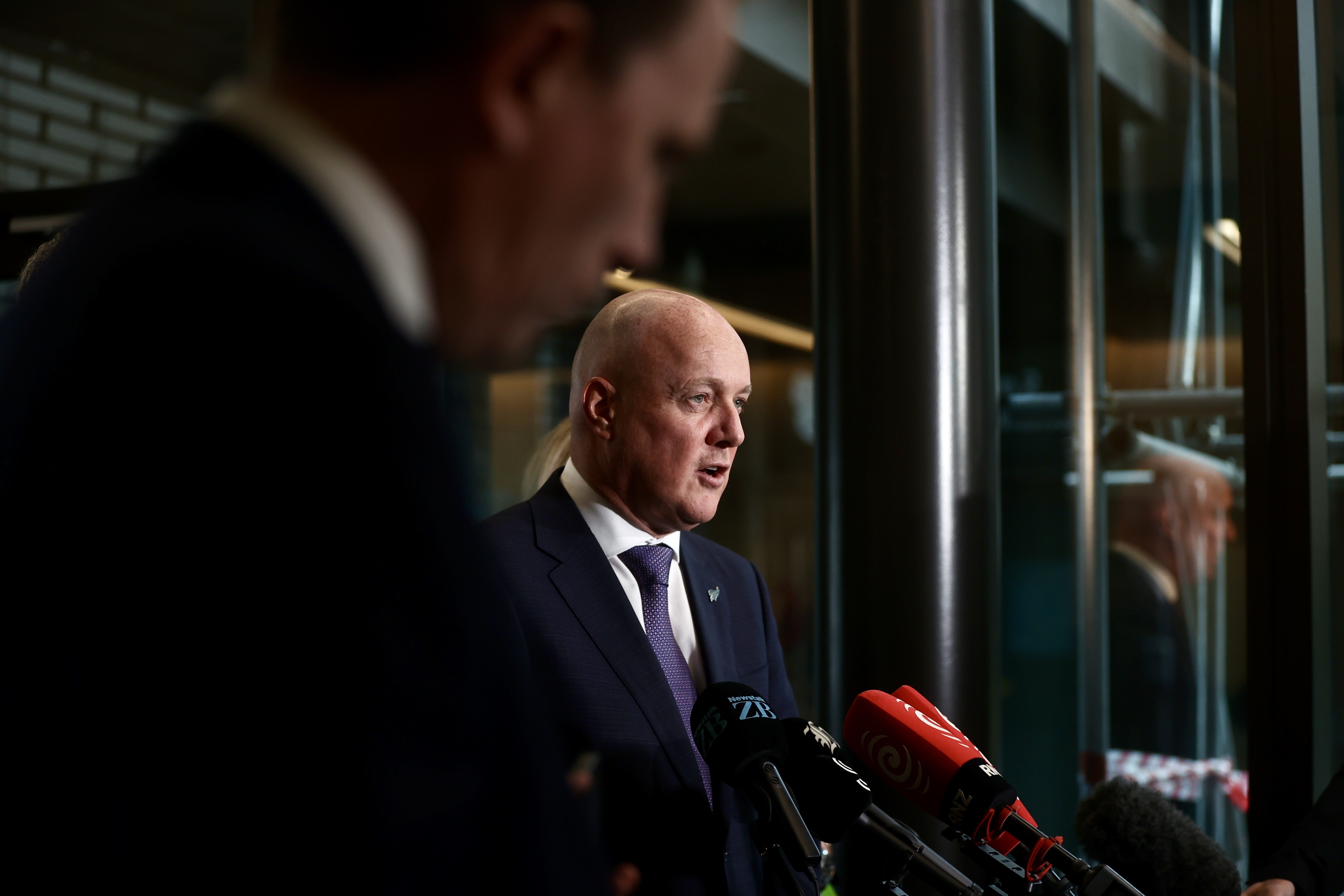 Luxon yesterday told media he spent three or four days in Christchurch after the attacks, which left one of his employees at Air NZ dead. Photo / George Heard